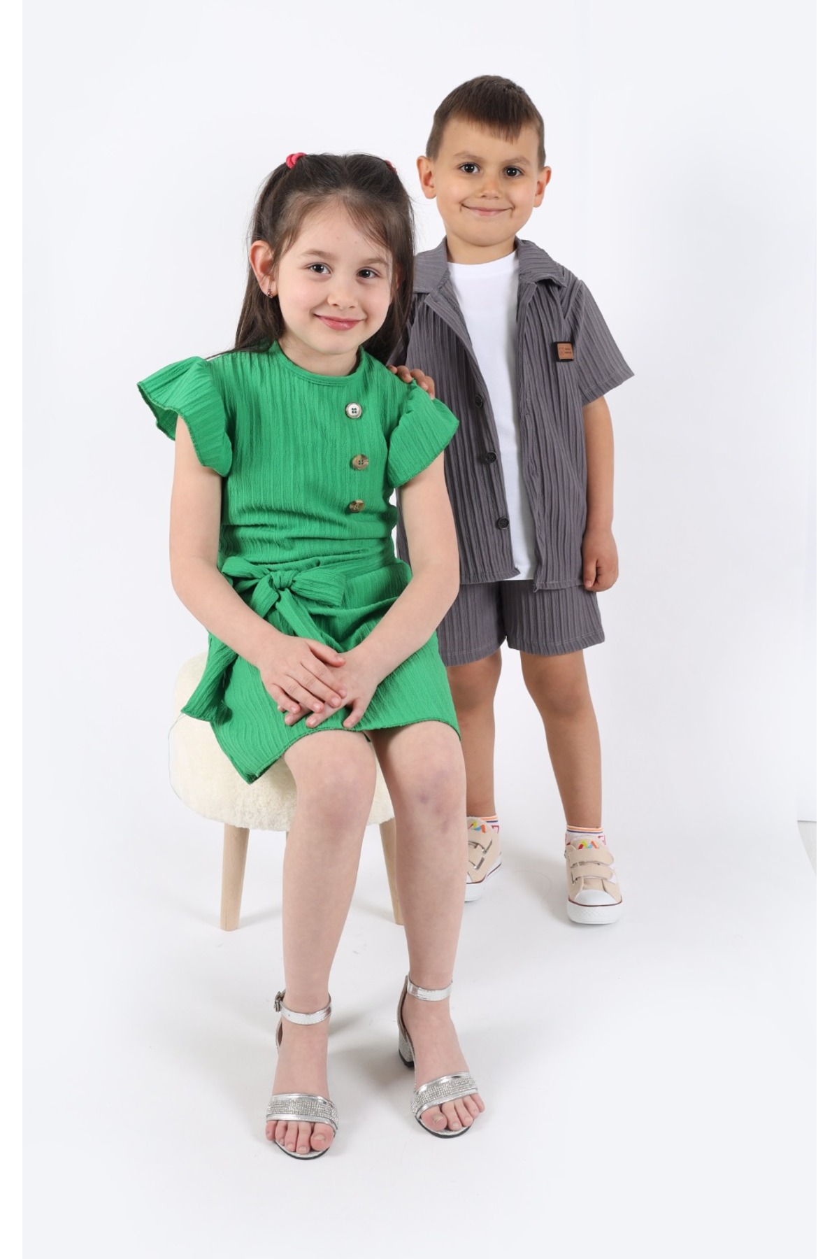 aden kids Sax Mavisi Kız Çocuk Prenses Elbise 2-8 Yaş - Doğum Günü Ve Parti Elbisesi Çanta Hediyeli fotoğrafı 4 (önizleme)