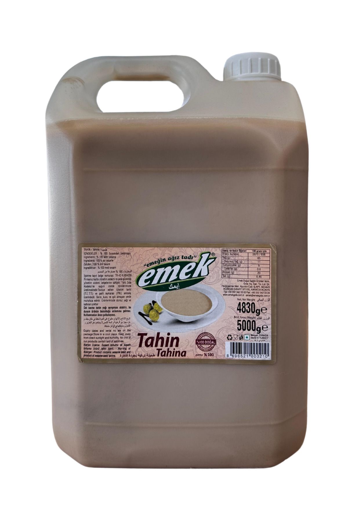 Emek TAHİN (EMEK) 5000 GR