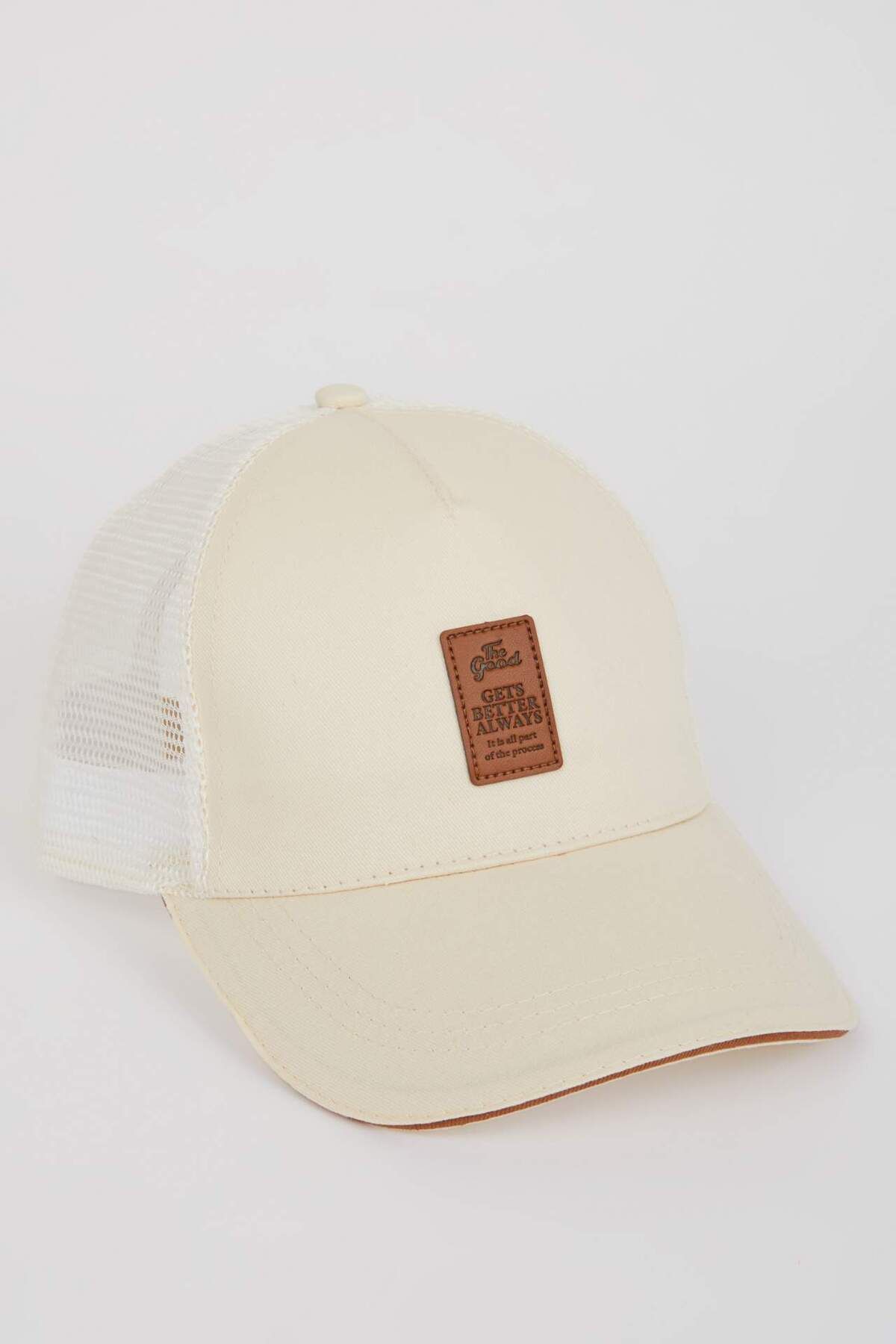 DeFacto-Men's Label Printed Woven Baseball Basketball Cap B7990AX24SM 2
