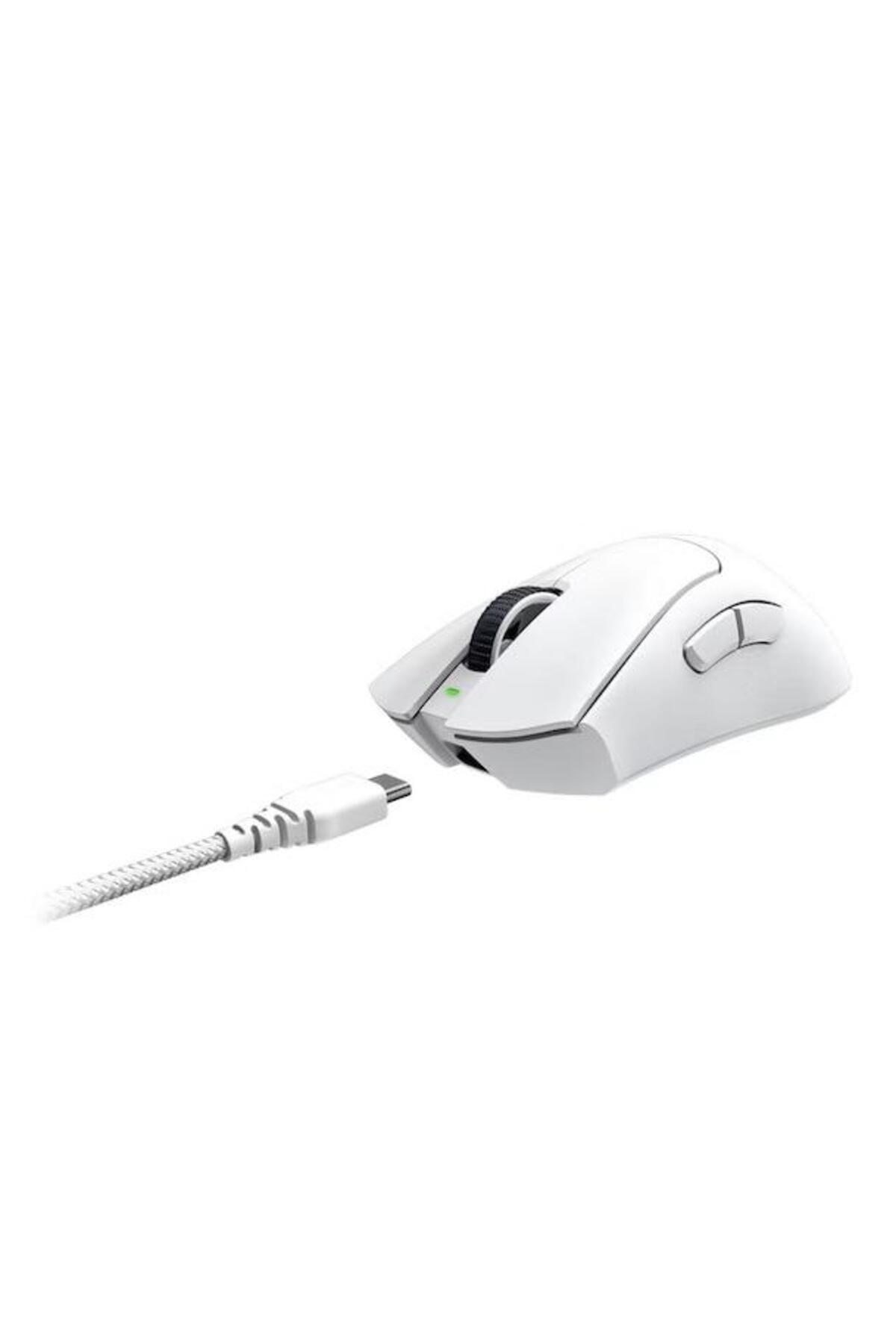 RAZER-Mouse pentru jocuri fără fir Razer DeathAdder V3 Pro, USB, 30k DPI (Alb) 6