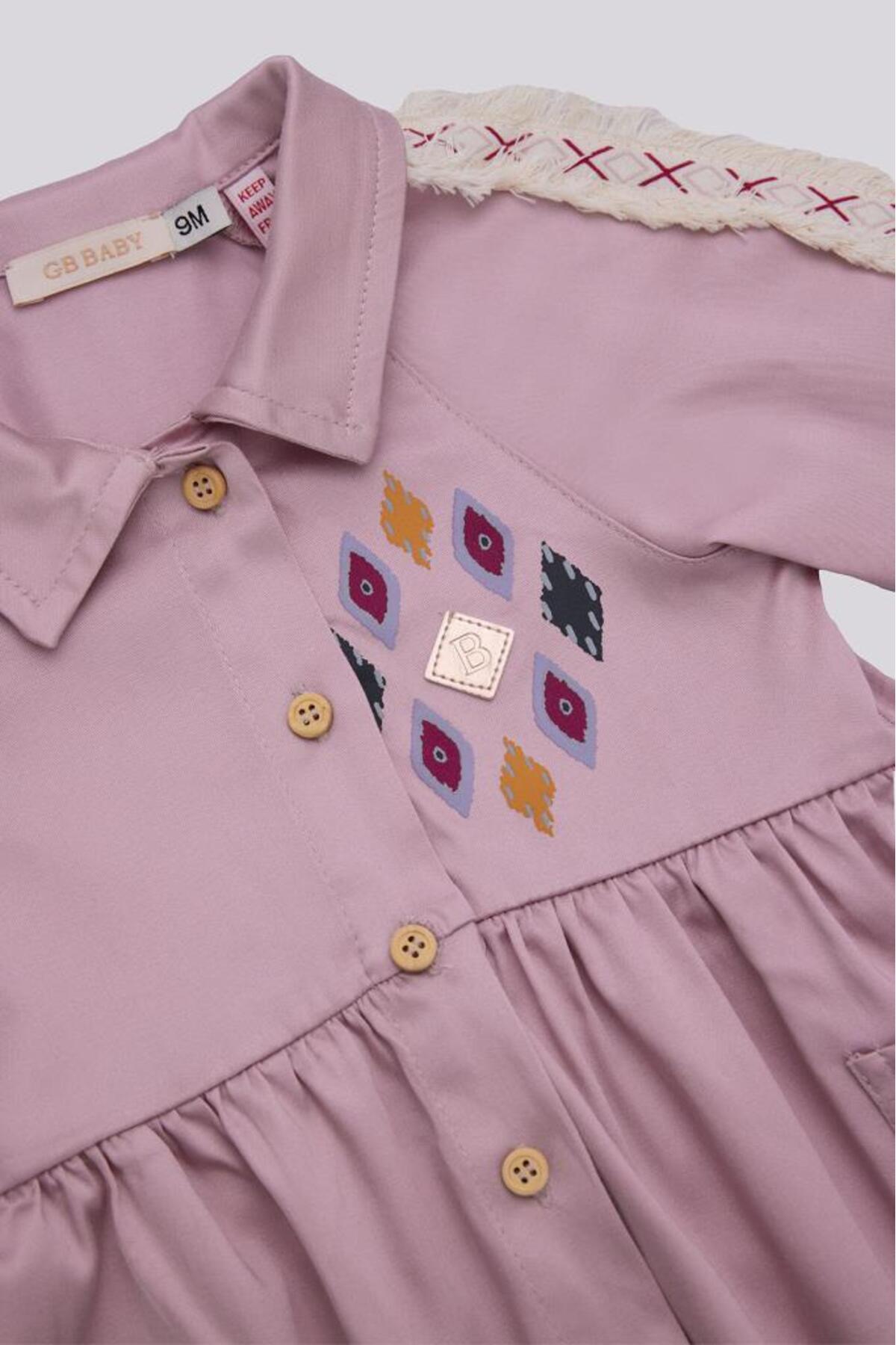 GB Baby BG Store Kız Bebek Pembe Elbise fotoğrafı 2 (önizleme)