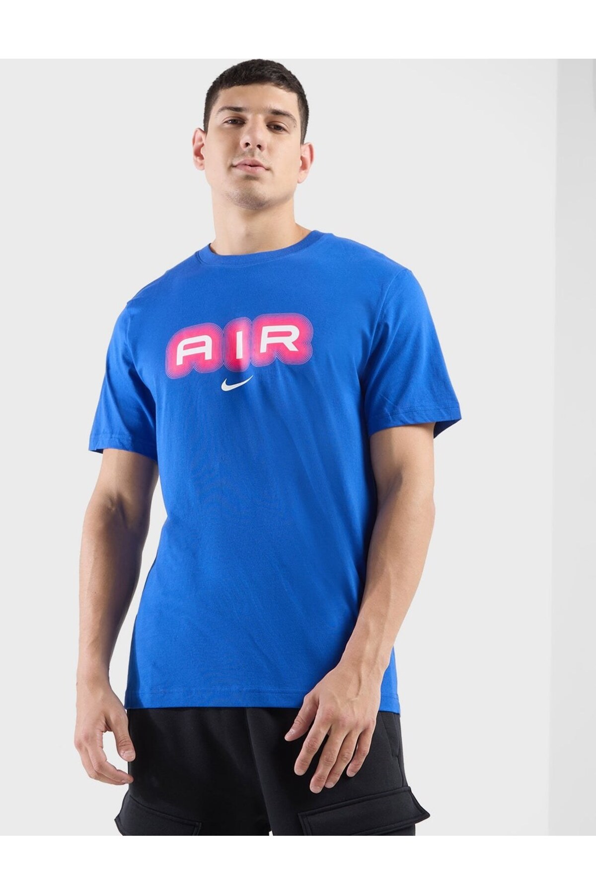 تی‌شرت مردانه آستین کوتاه آبی Swoosh Air Graphic FW24 نایکی تی شرت ورزشی Nike