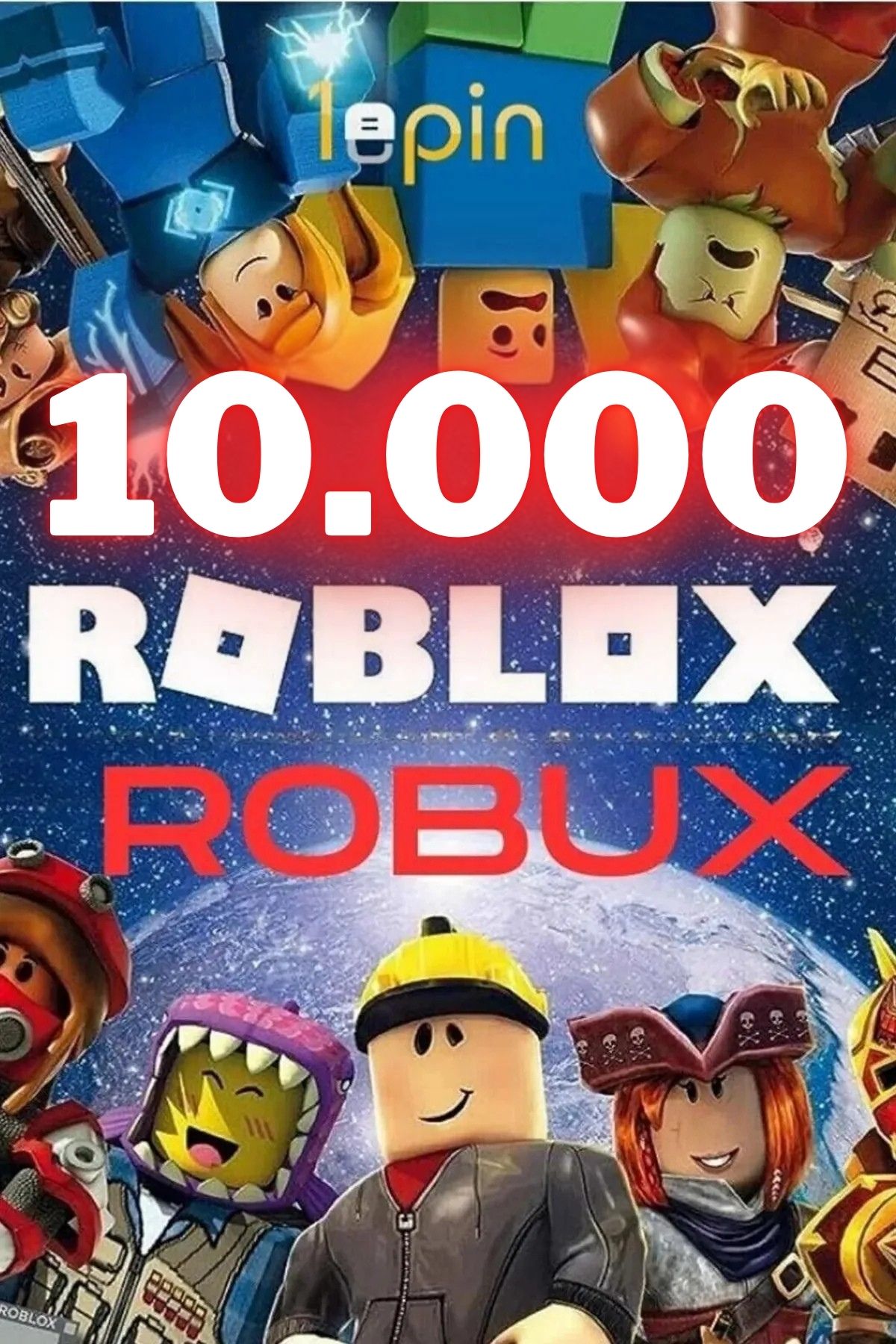 1epin Roblox 10000 Robux Hediye kartı 100 Usd