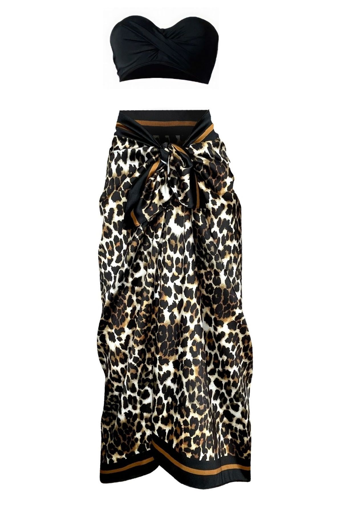 Bolder Pareo Cu Model Lana-leopard Țesătură Lucioasă Care Nu Arată-95cm*145cm Femeie - Standard