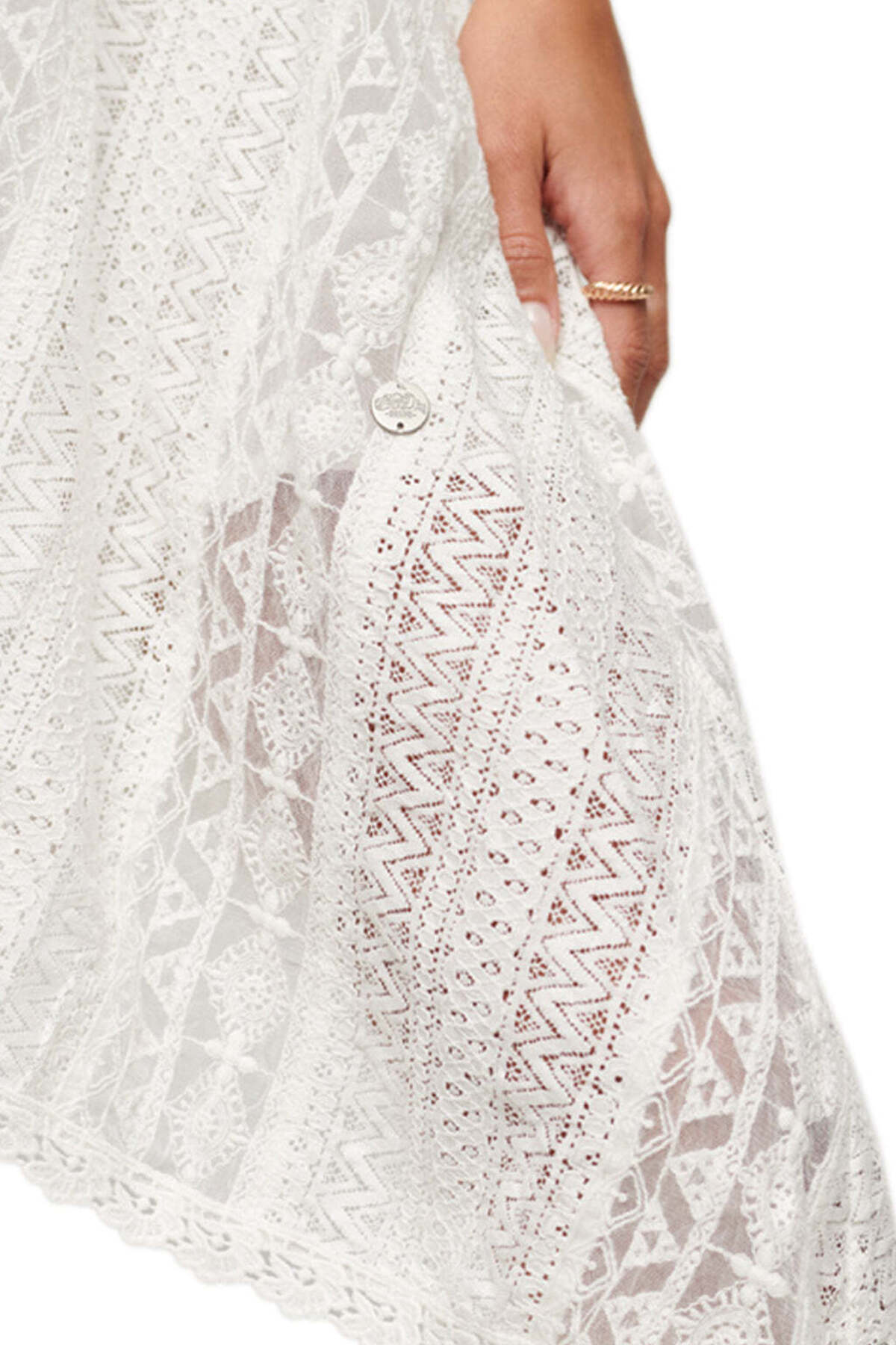 SUPERDRY-Rochie alba Superdry 3