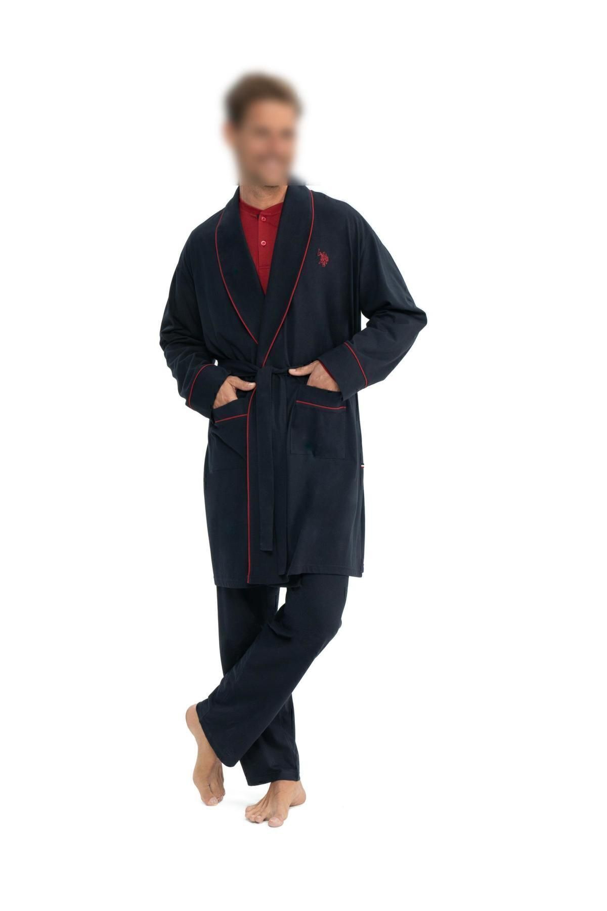 U.S. Polo Assn.-Navy Blue Men's Dowry Half Placket Collar Set of 5 - Batdn12Y04E0-Kla 4