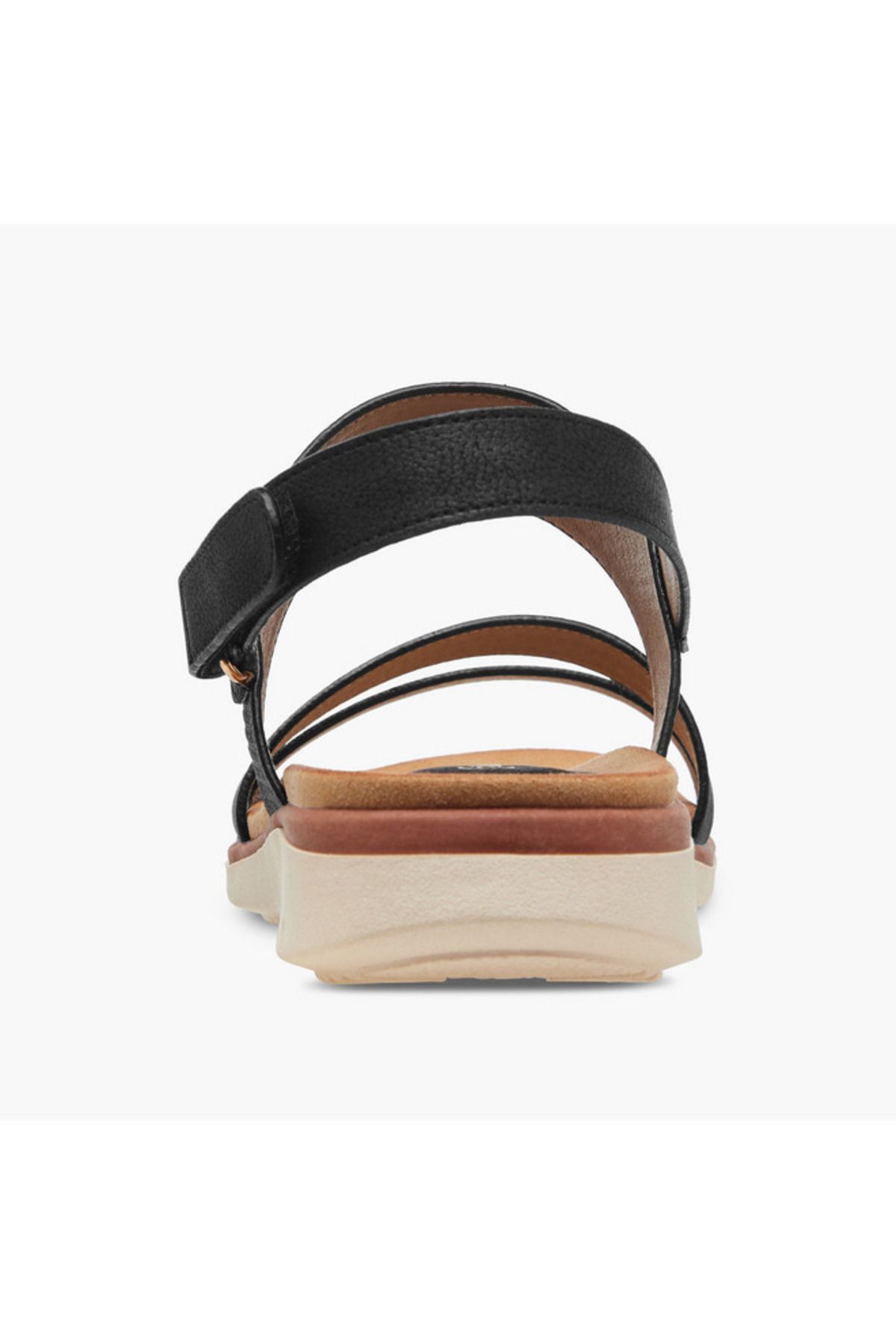 Le Confort-Textured Comfort Sandals with Hook and Loop Closure 5