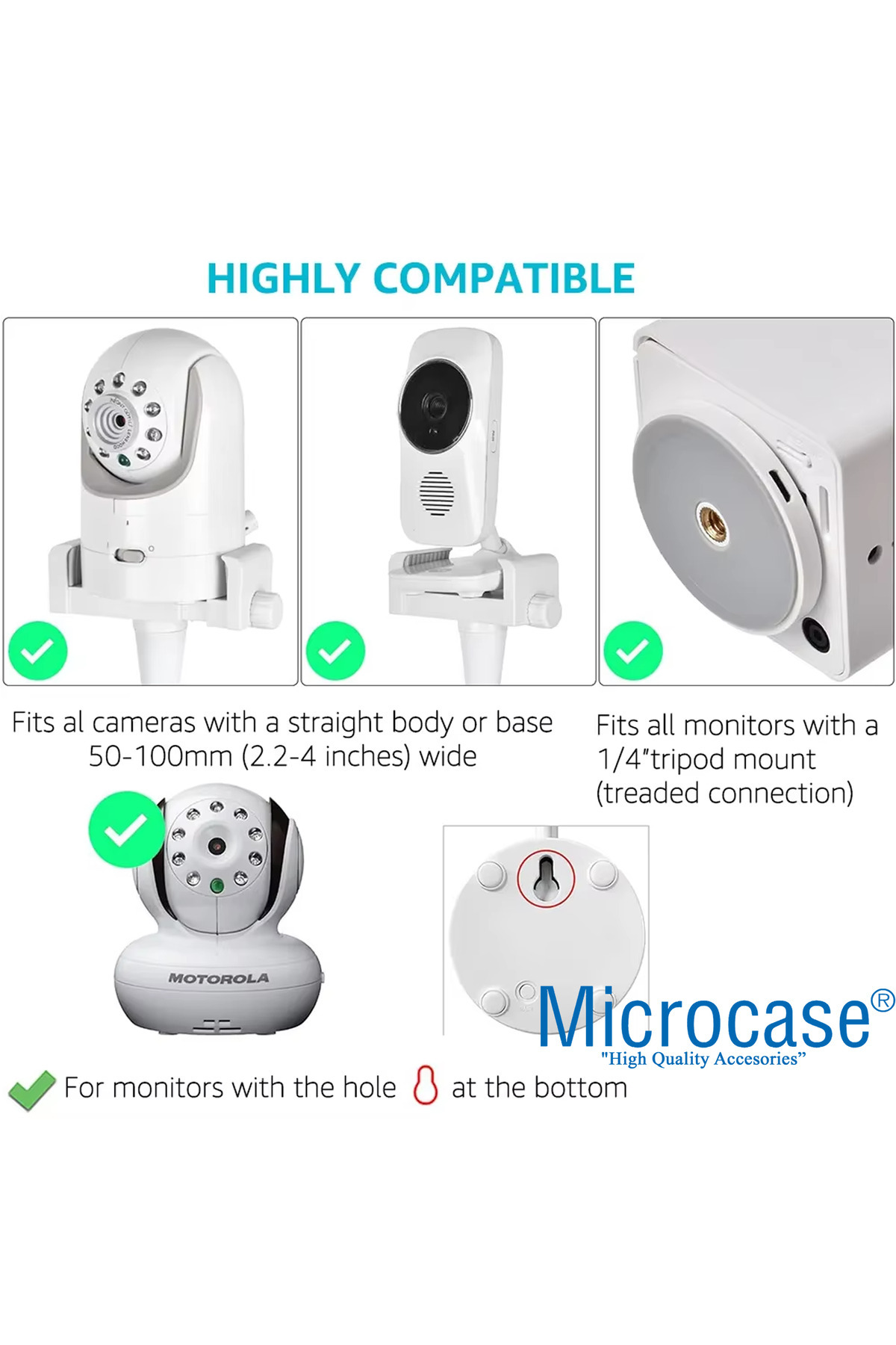 Microcase Esnek Web Kamera Bebek Kamerası Telefon Tutucu - AL5143 fotoğrafı 7 (önizleme)