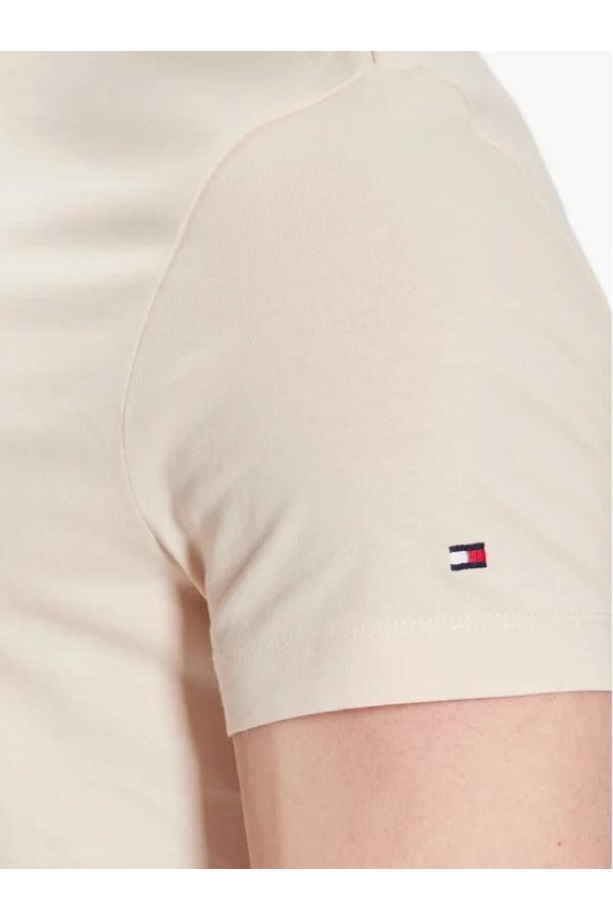 Tommy Hilfiger-Faded Script T-Shirt Slim Fit Granatowy 3