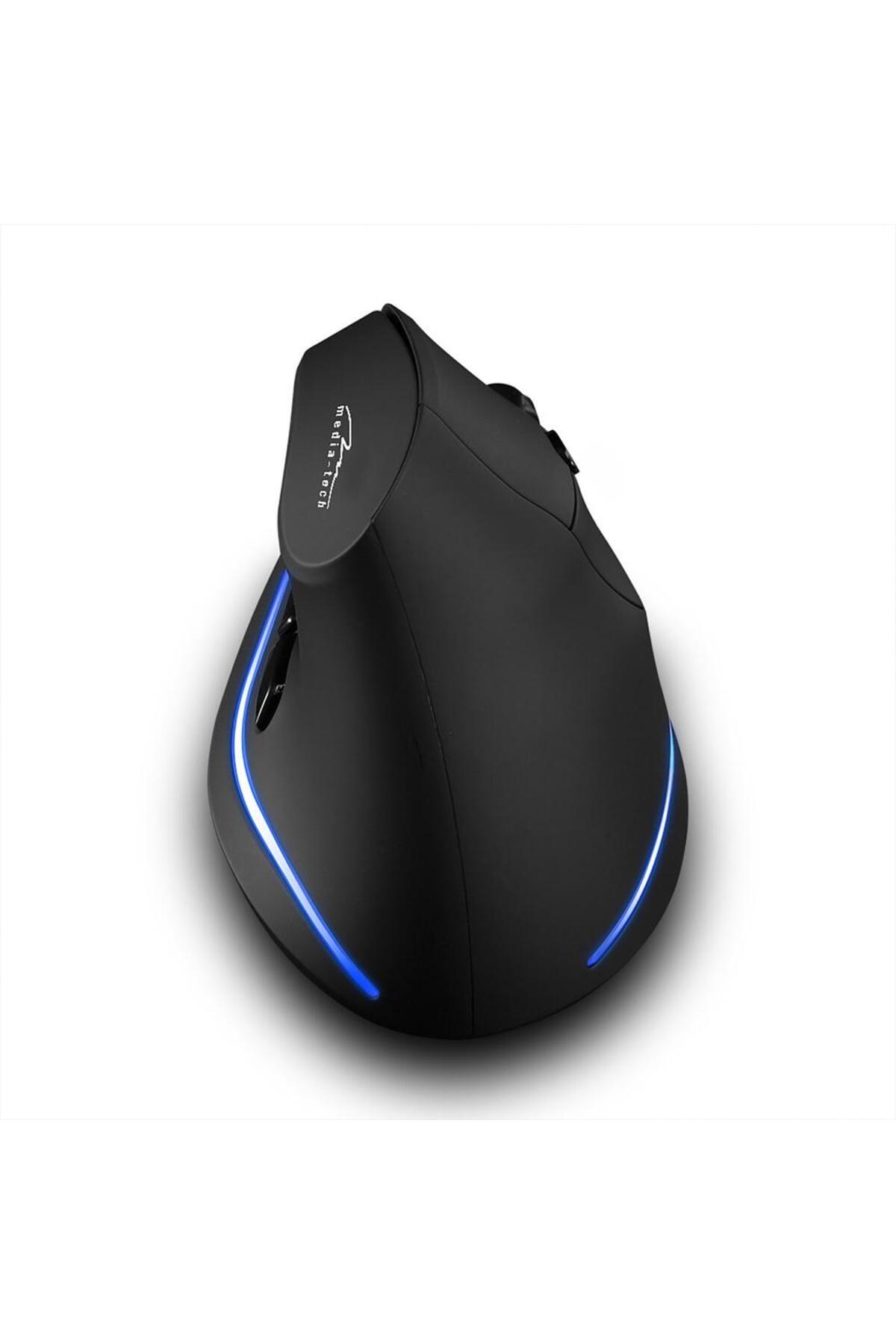 Mediatech-Media-Tech VERTIC RF MT1123 Vertical Rechargeable Optical Mouse, Wireless, 5 buttons, Illuminated, Black 5