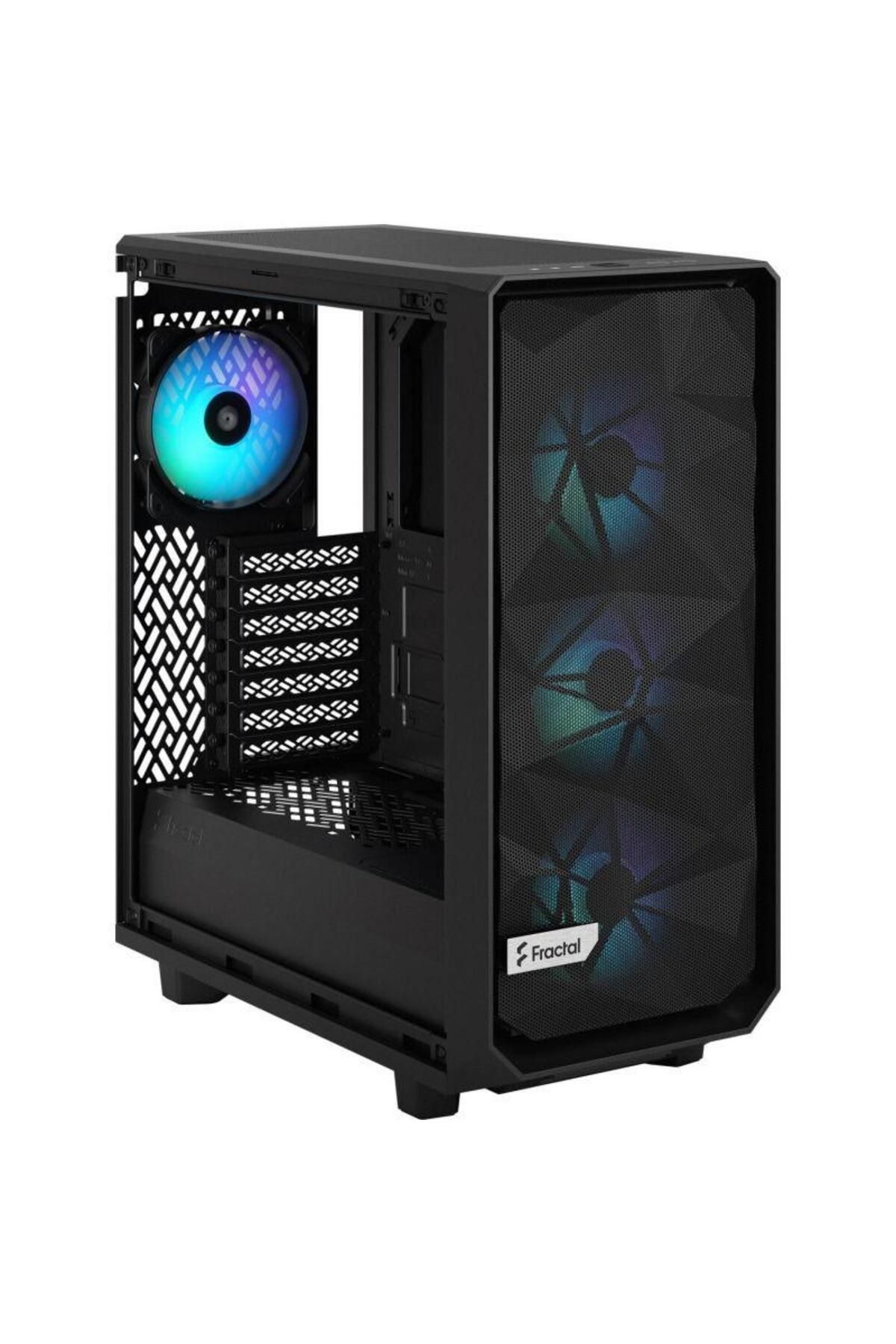 Fractal Design-Fractal Design Meshify 2 Compact RGB Case, Middle Tower, without power supply, ATX (Black) 1