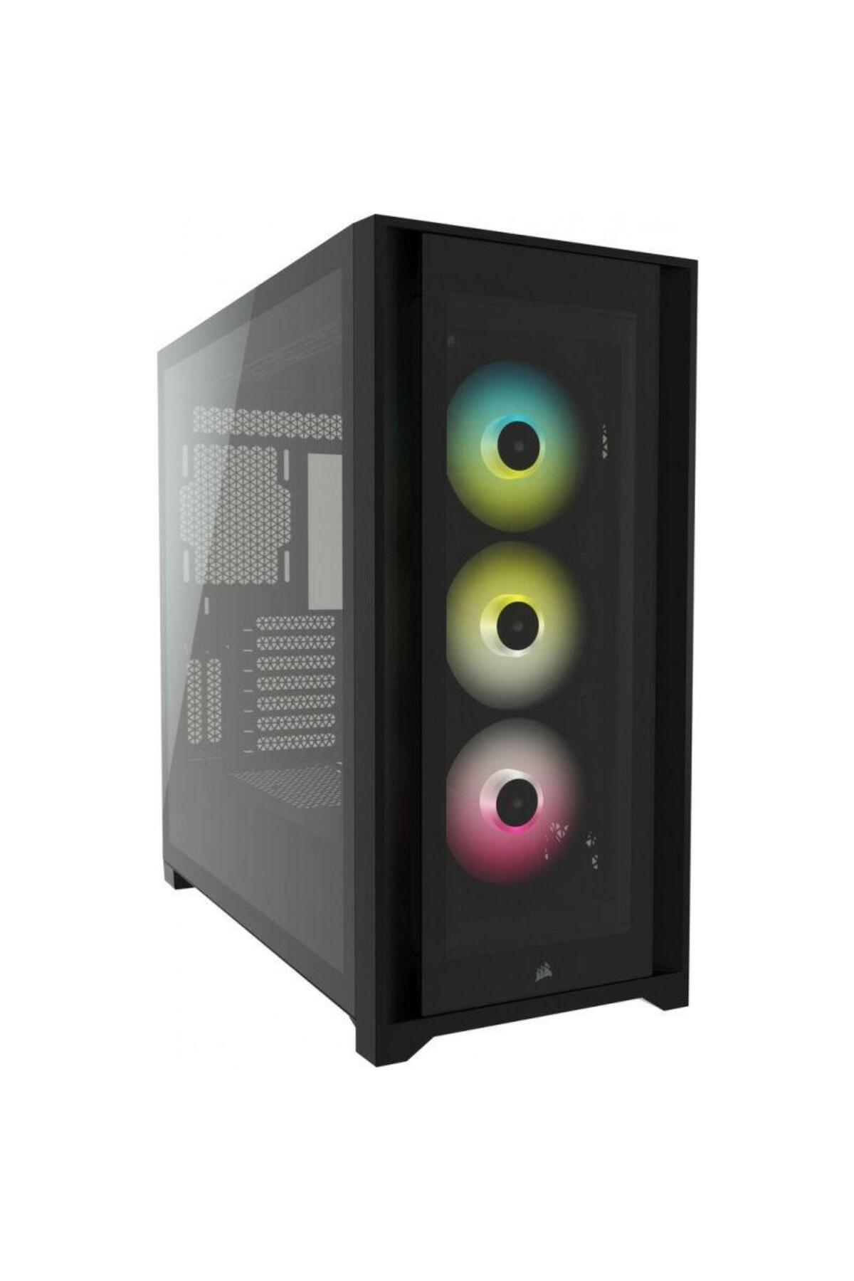 Corsair-Carcasa Corsair iCUE 5000X RGB, Tempered Glass, Middle Tower (Negru) 1