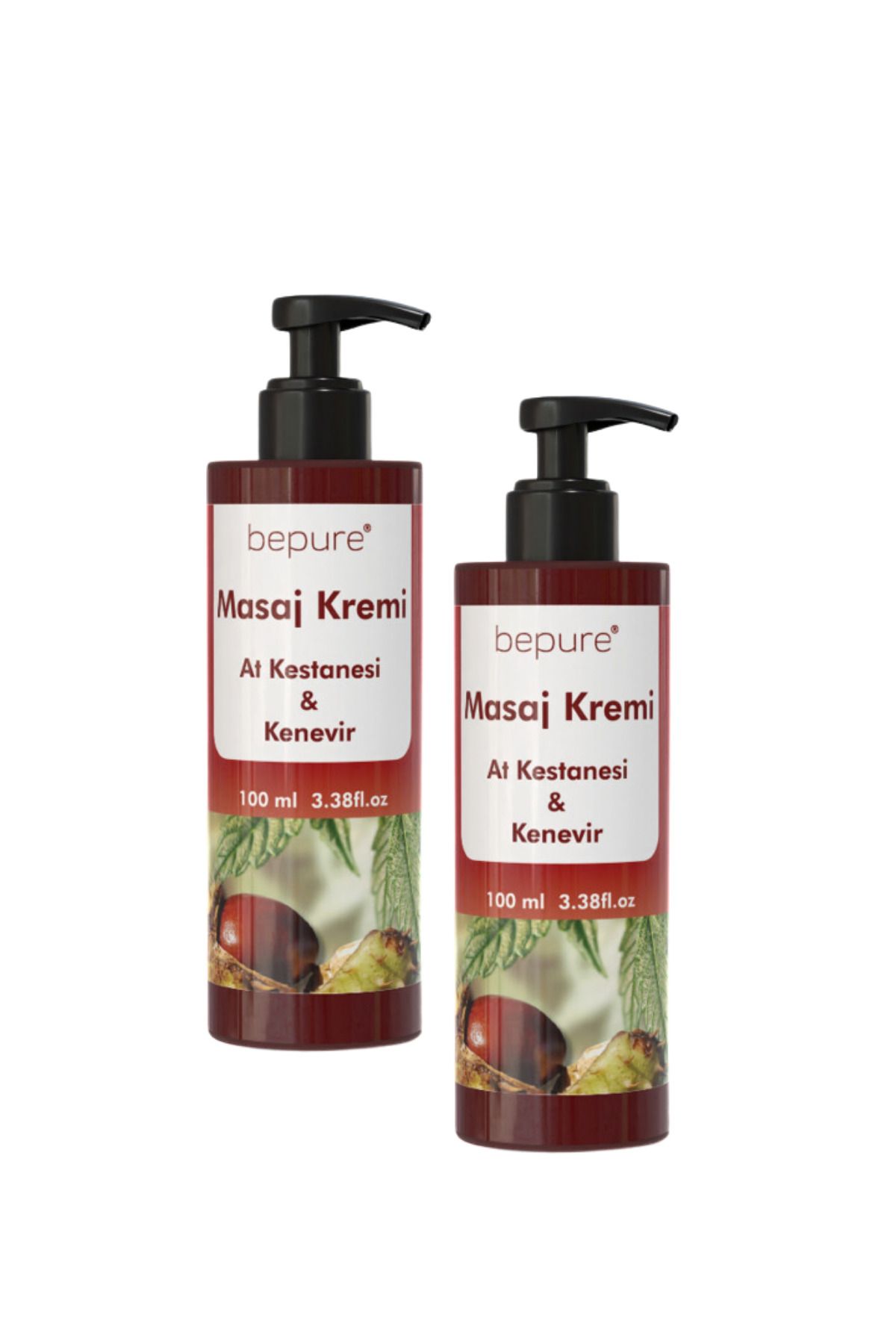 روغن ماساژ خاکستری کرم درد و شاه بلوط اسب کنف میل Bepure