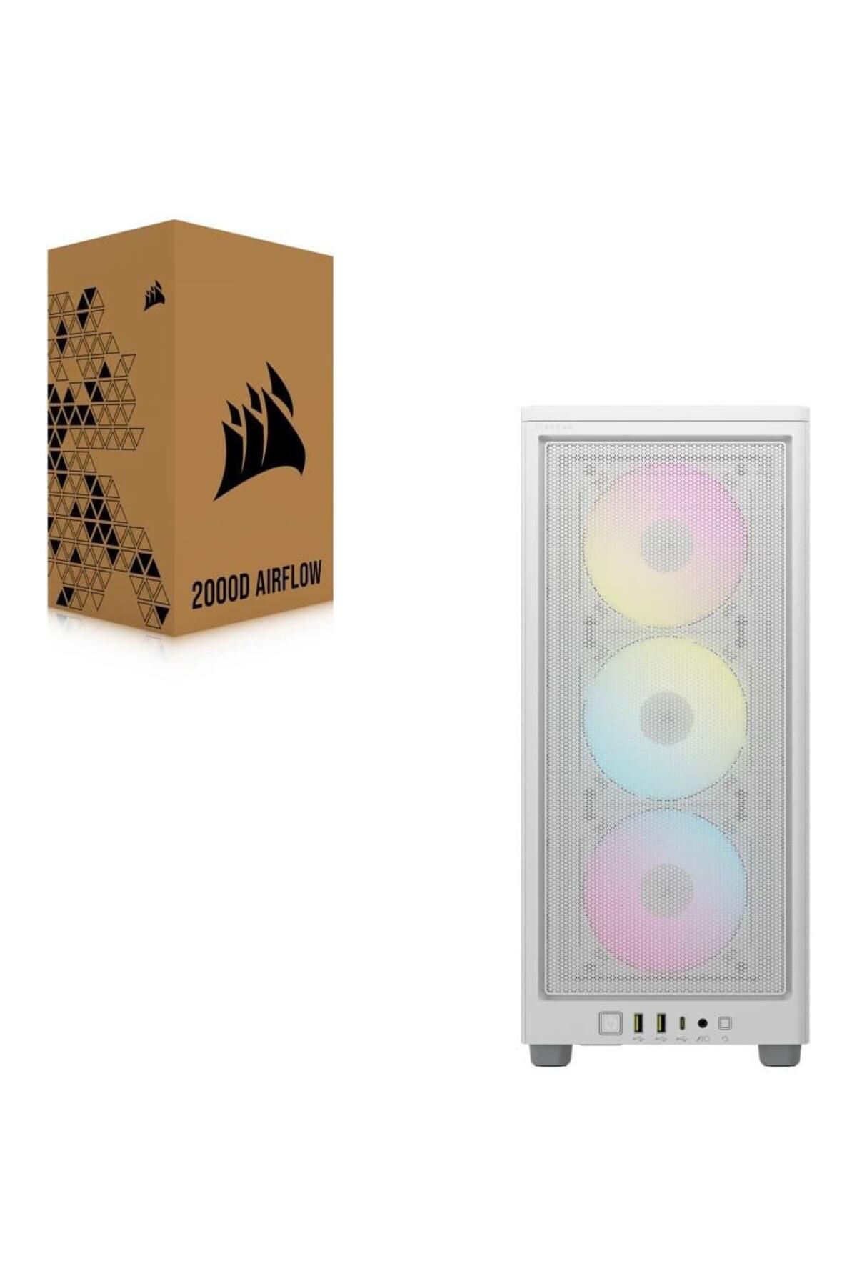 Corsair-Carcasa Corsair iCUE 2000D RGB AIRFLOW Mini-ITX mic-form-factor, fara sursa (Alb) 11