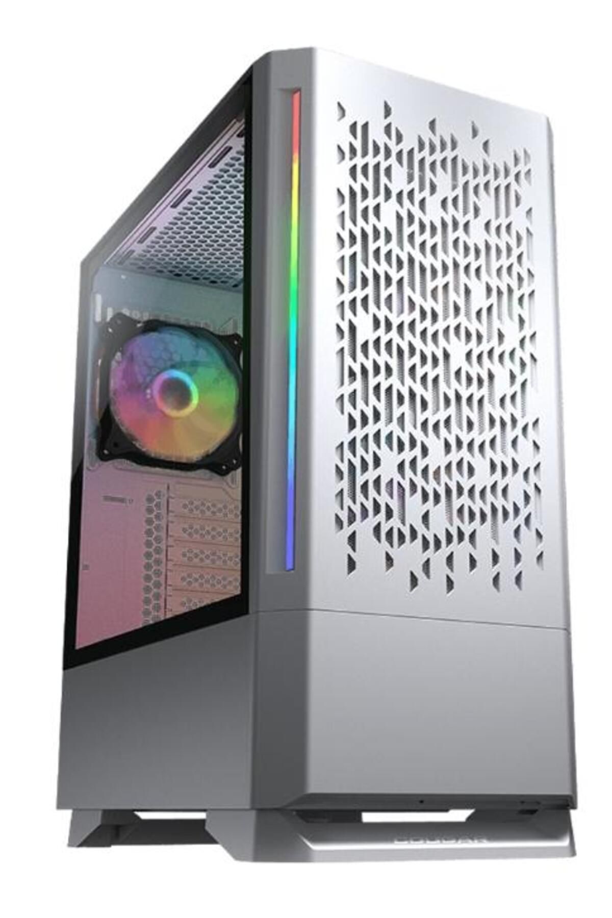 Cougar-Cougar MX430 Air RGB case, ARGB lighting, Middle Tower, without power supply, ATX (White) 1