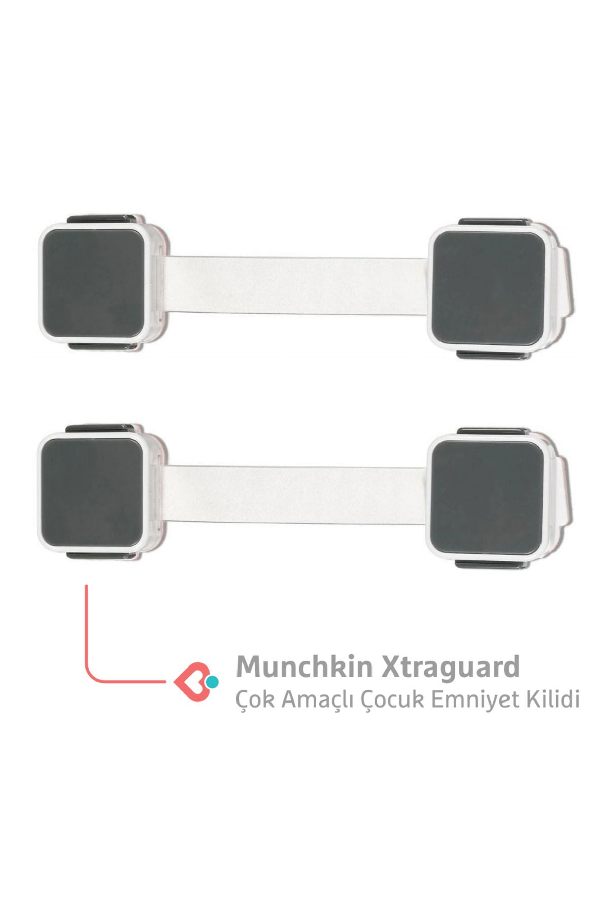 Munchkin Xtraguard Çok Amaçlı Çocuk Emniyet Kilidi - Çift Etkili,1 Adet