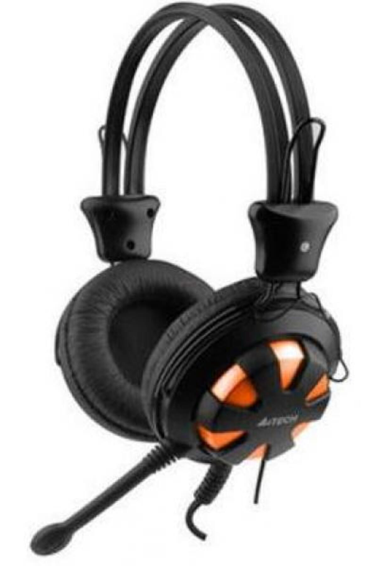 A4 Tech-A4Tech HS-28 Headphones with Microphone (Orange) 1