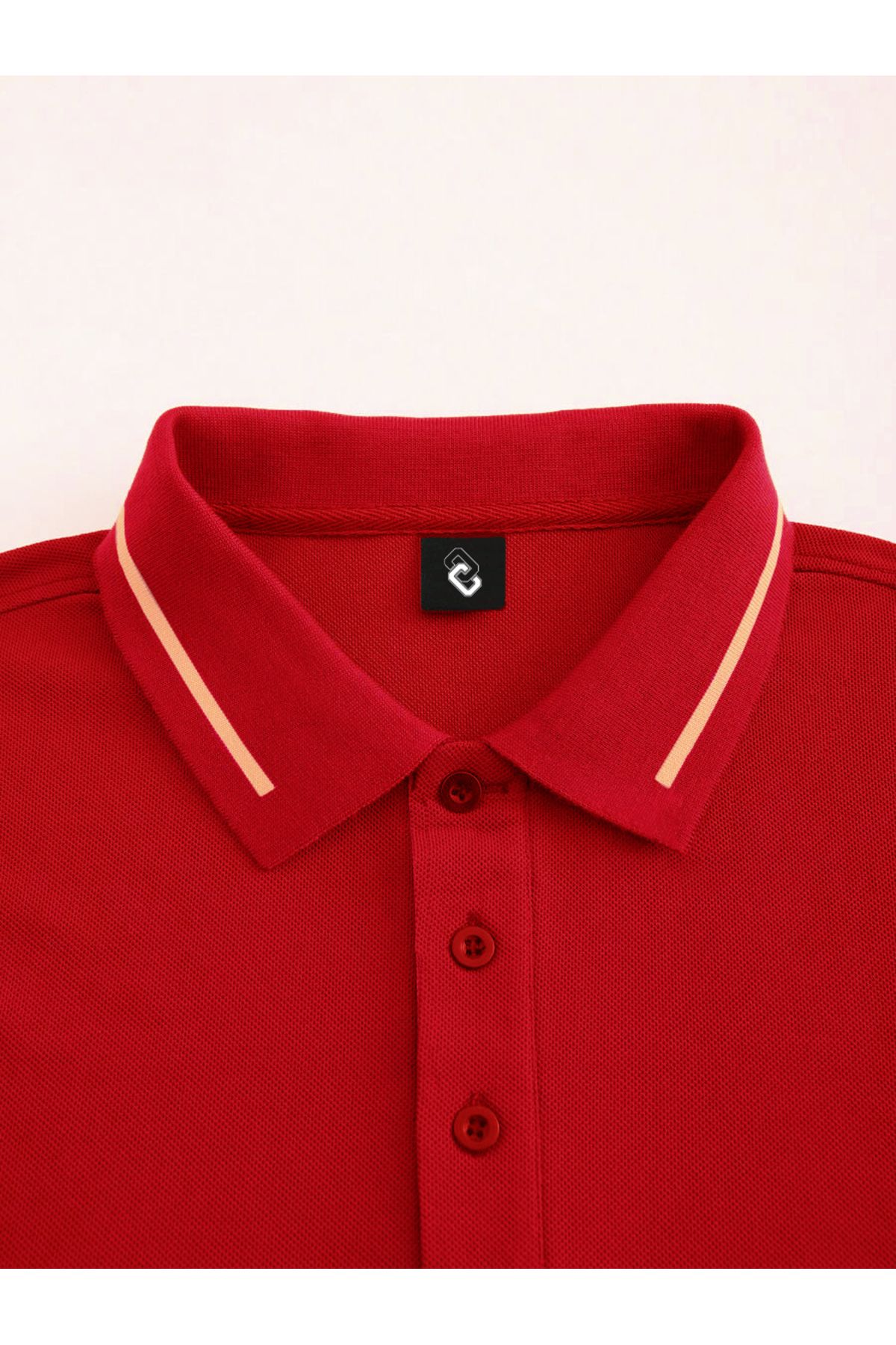 FEEL STYLE-Tricou cu guler polo cu nasturi din bumbac pentru bărbați 3