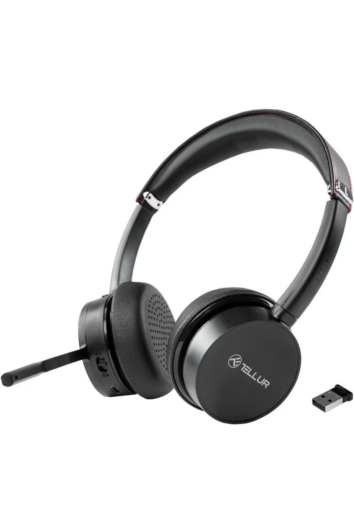 TELLUR-Call center headset with microphone Tellur Voice Pro Wireless, Bluetooth 5.0, Background noise cancellation 1