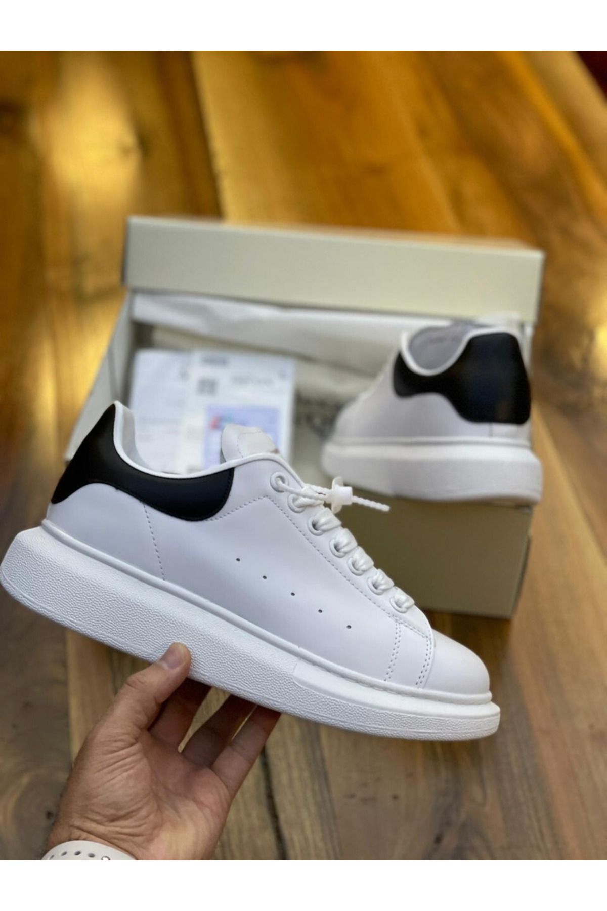 FAVORİSPOR Classic Deri Siyah Unisex Ayakkabı Alexander Mcqueen Ithal