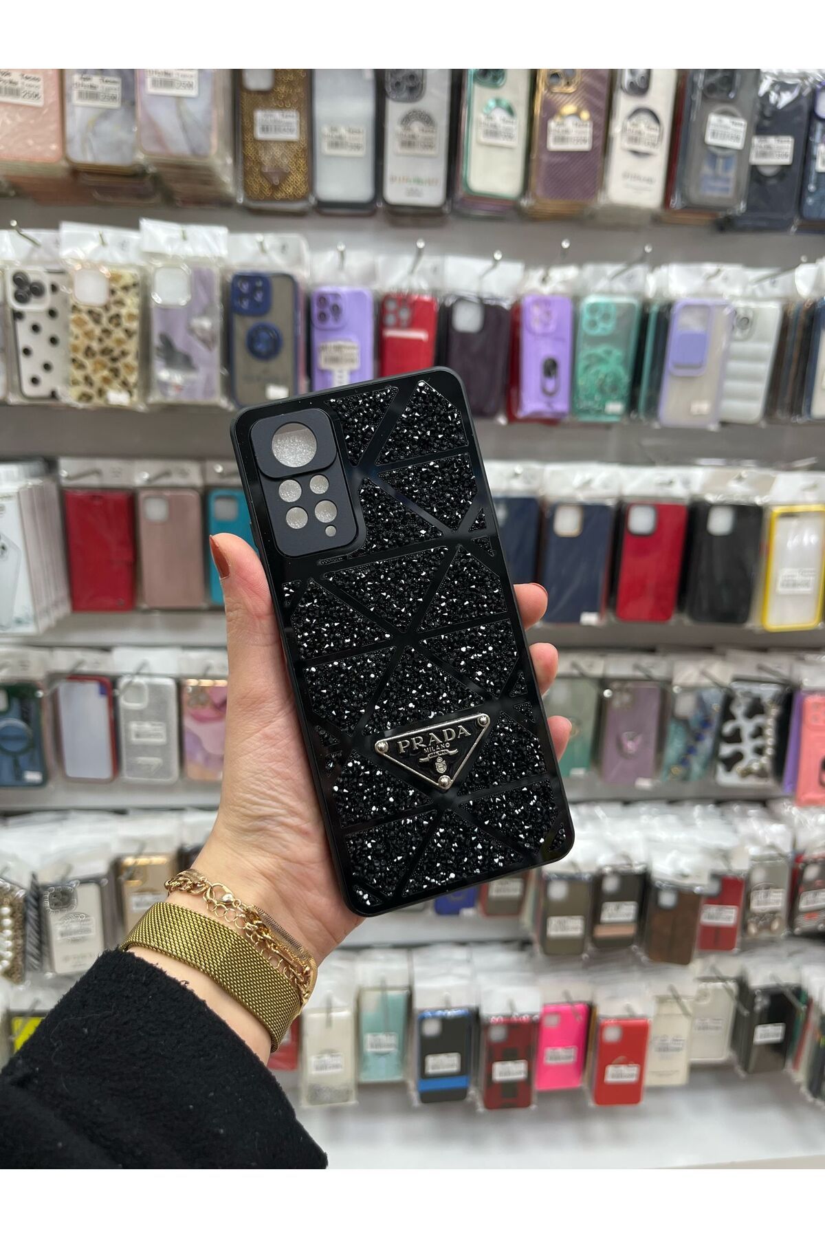 TECNOTREND Xiaomi Redmi Note 12 Pro 4G Redmi Note 11 Pro 4G Uyumlu Taşlı Gösterişli KapAK