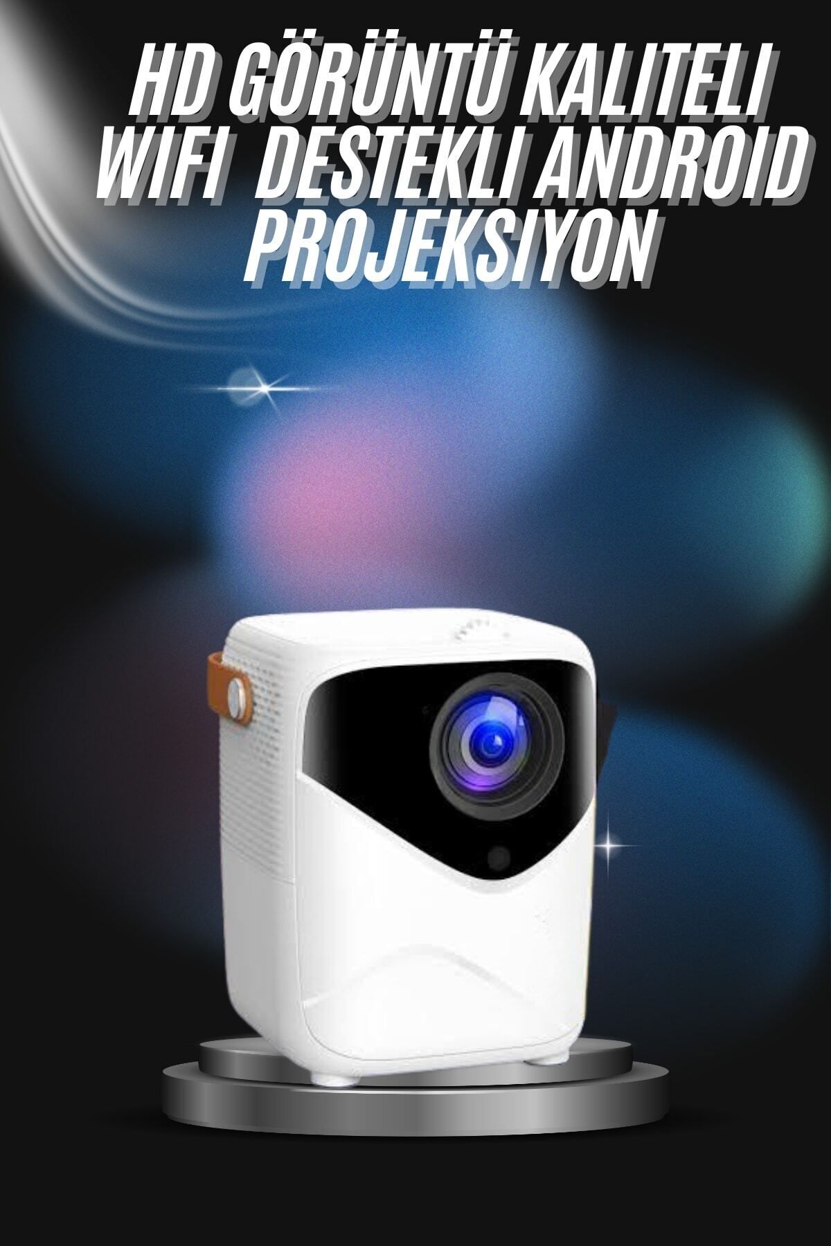 FTA TİCARET Projeksiyon Ev Sineması Bluetooth 4k HD Kaliteli Görüntü Kumandalı