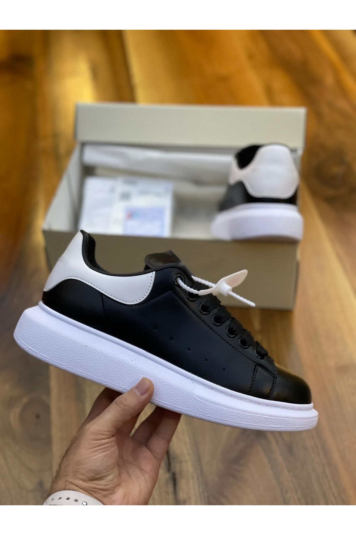 FAVORİSPOR Classic Deri Siyah Unisex Ayakkabı Alexander Mcqueen Ithal