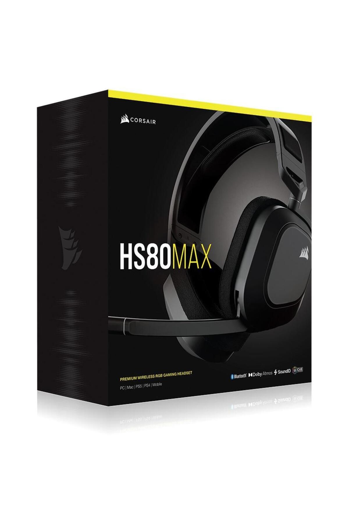 Corsair-Casti Gaming Corsair HS80 MAX 2.4Ghz wireless/bluetooth, multiplatform, Dolby Atmos Spatial Audio 6