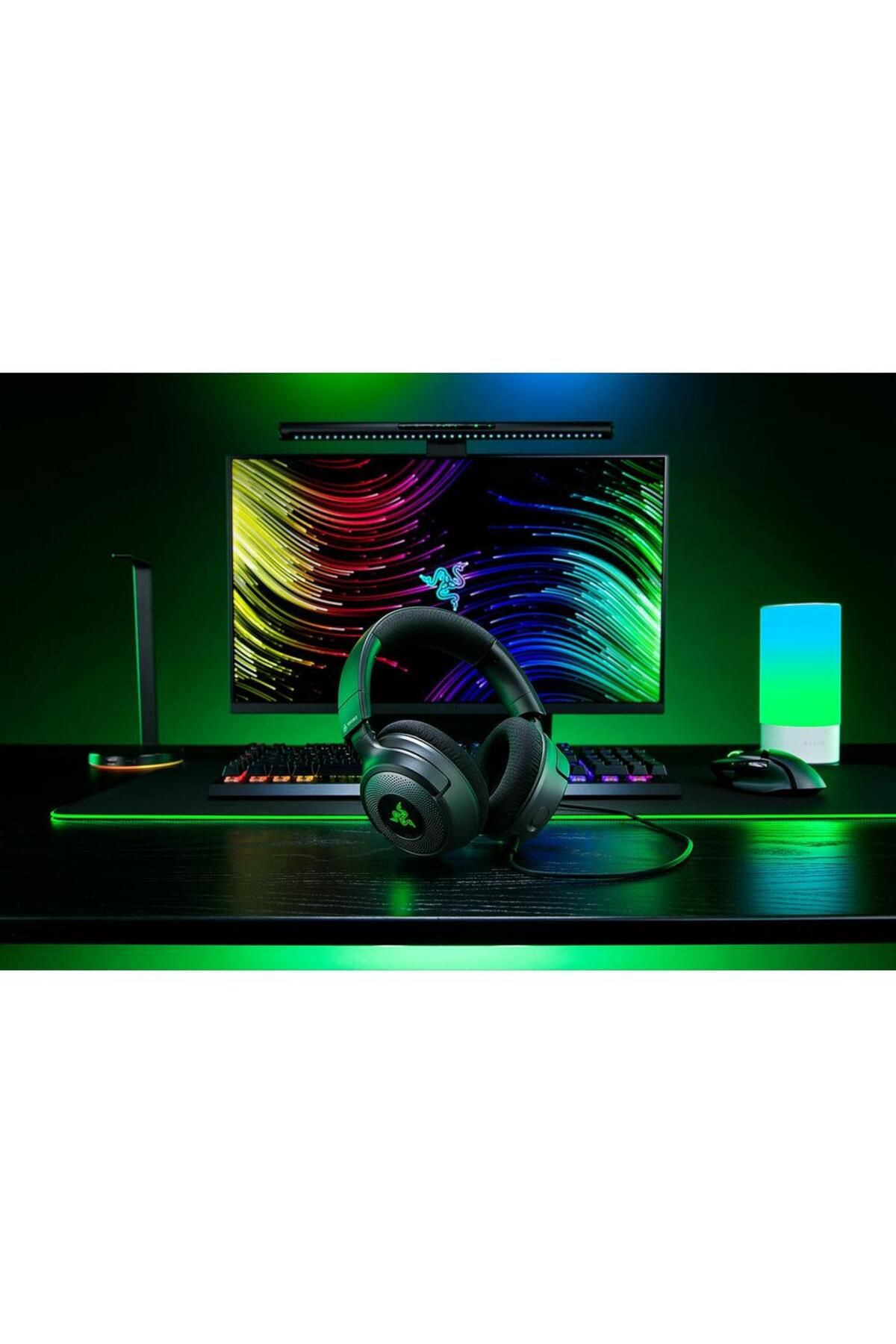 RAZER-Casti Gaming Razer Kraken V4 X, USB-C/USB-A, Surround 7.1, Chroma RGB, Microfon Cardioid HyperClear 4