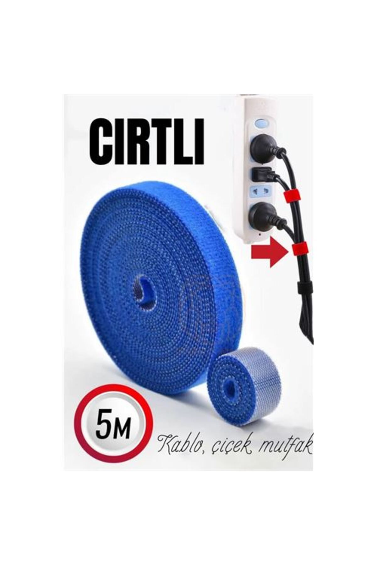 TYYLİ Cırtlı Kablo Sabitleyici Düzenleyici 5 metre