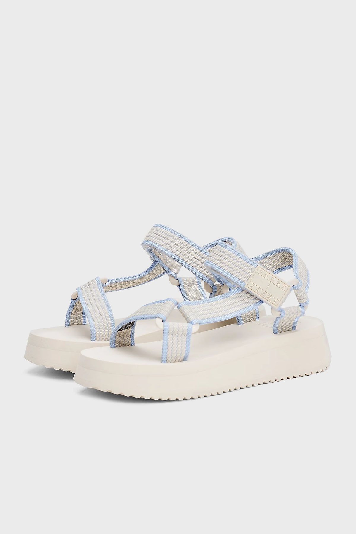 Tommy Jeans-صندل بشريط فيلكرو ونعل سميك مع شعار SANDALS EN0EN02747 ACG 4