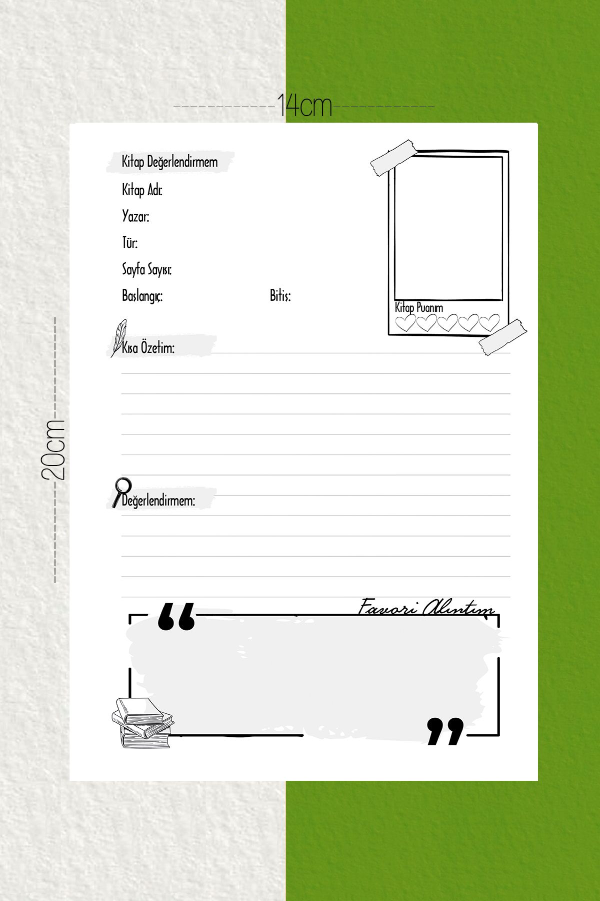 SelisCraft-Book Reading Diary Mdl03 / Agenda / Notebook / Schedule Reading / Reading Planner Read, Track 3