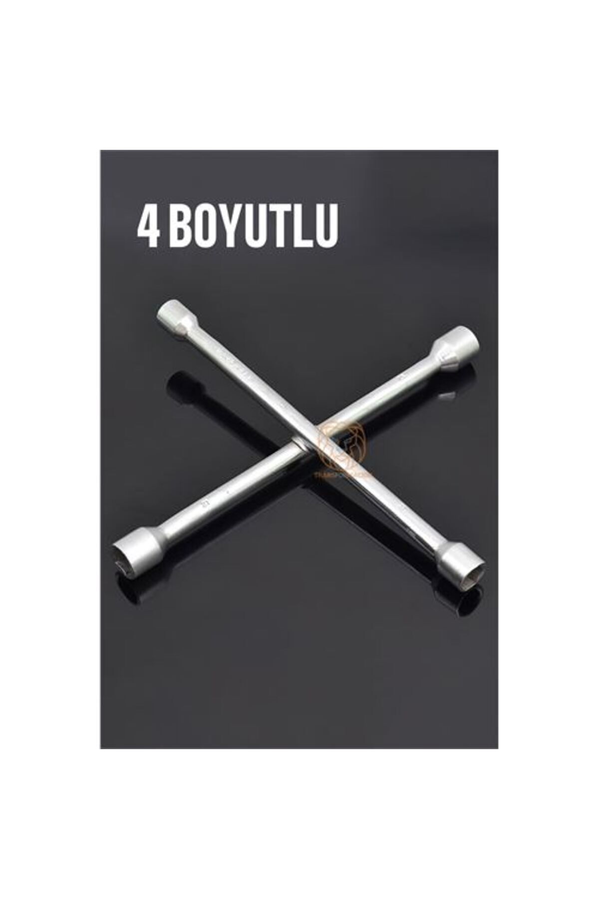 TYYLİ Bijon Anahtarı Çelik 4 Uçlu Bijon Anahtarı