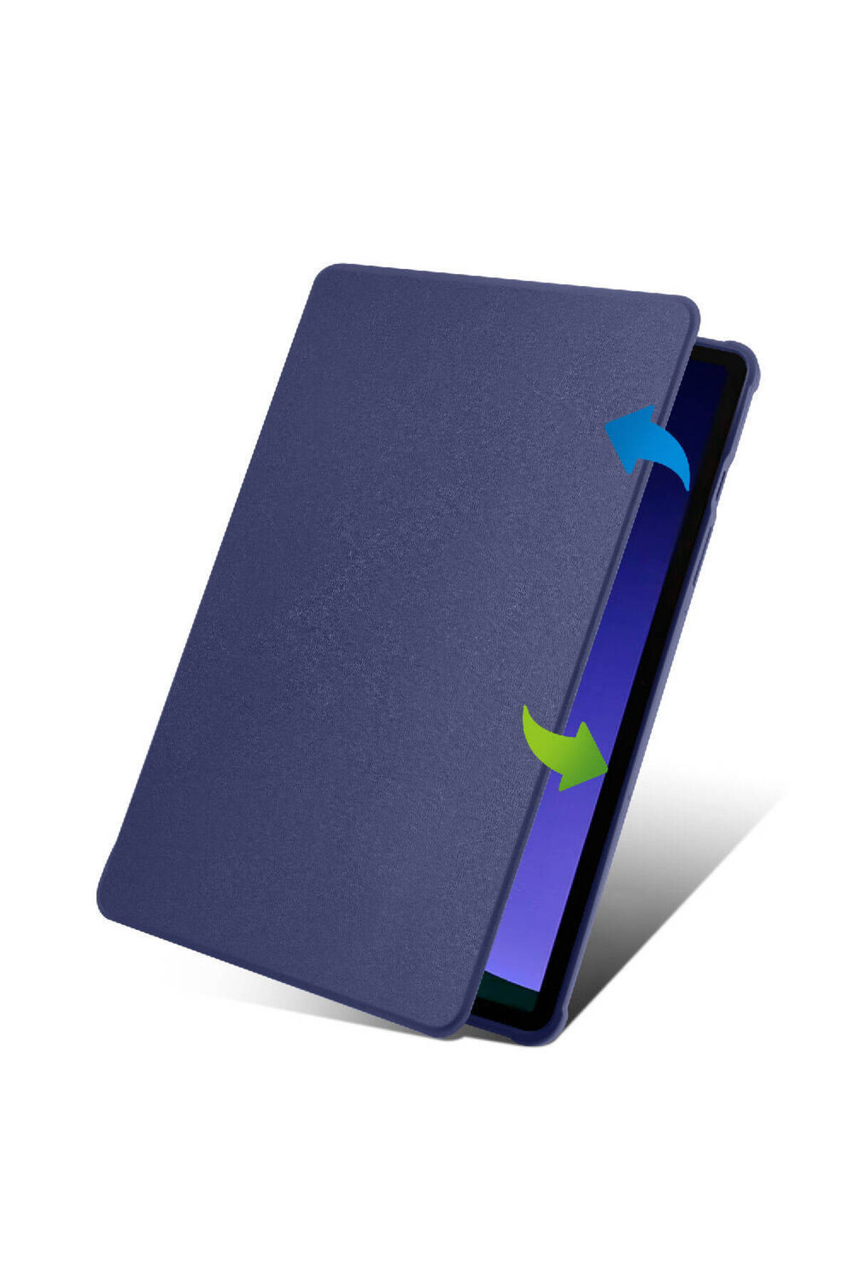 VARDAR AKSESUAR-Galaxy Tab S9 Case Compatible Vrdr Rotatable Stand Case with Thermal Pen Compartment-Blue 2