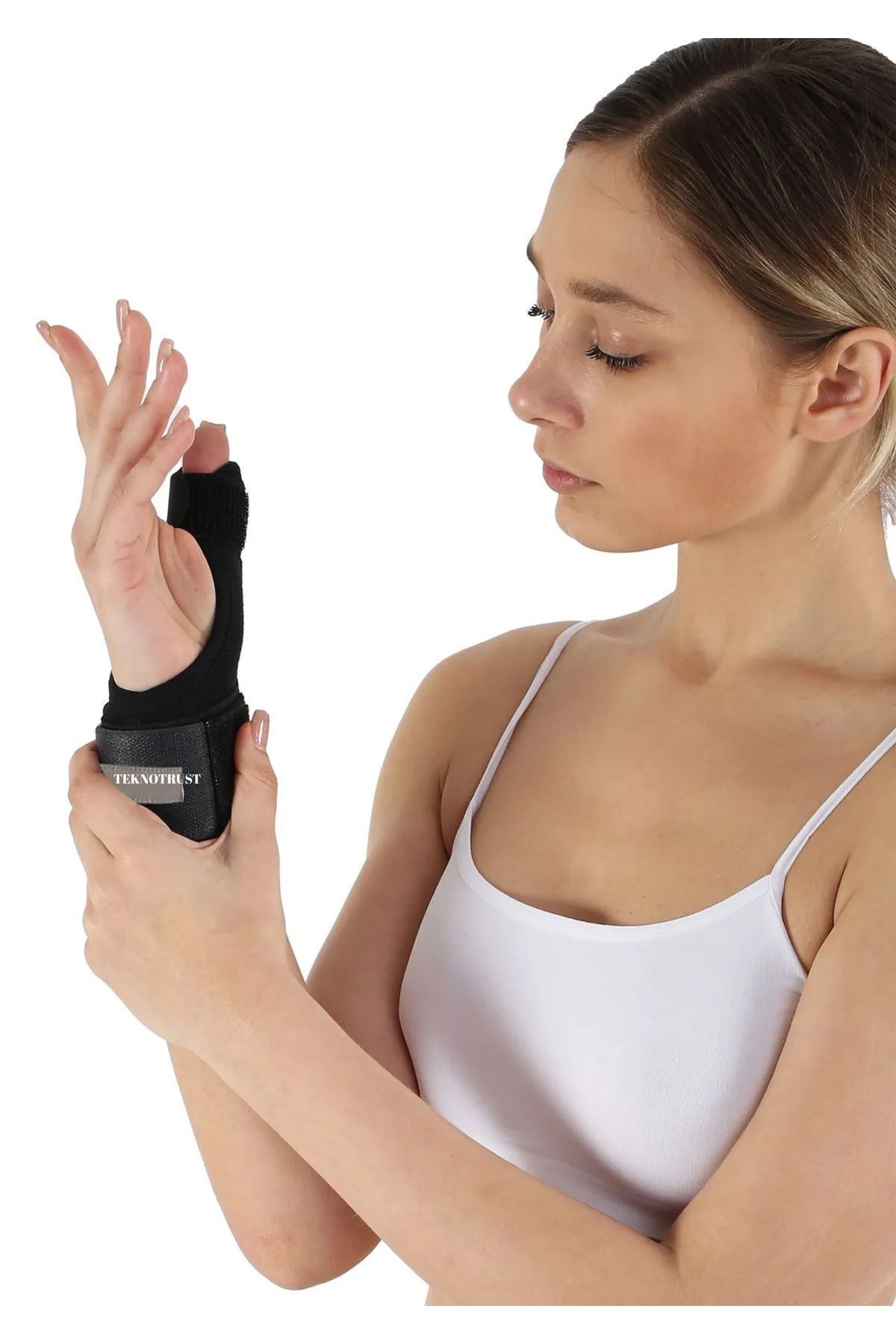 teknotrust-Hand Wrist Splint with Metal Support for Broken, Dislocated and Pains - Thumb Stabilizer Quervain 4