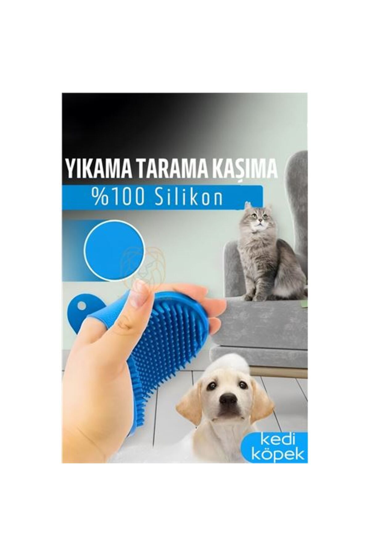 SAVA HOME COLLECTİON Hayvan Tüy Toplama Yıkama Kaşınma Silikon Fırçası