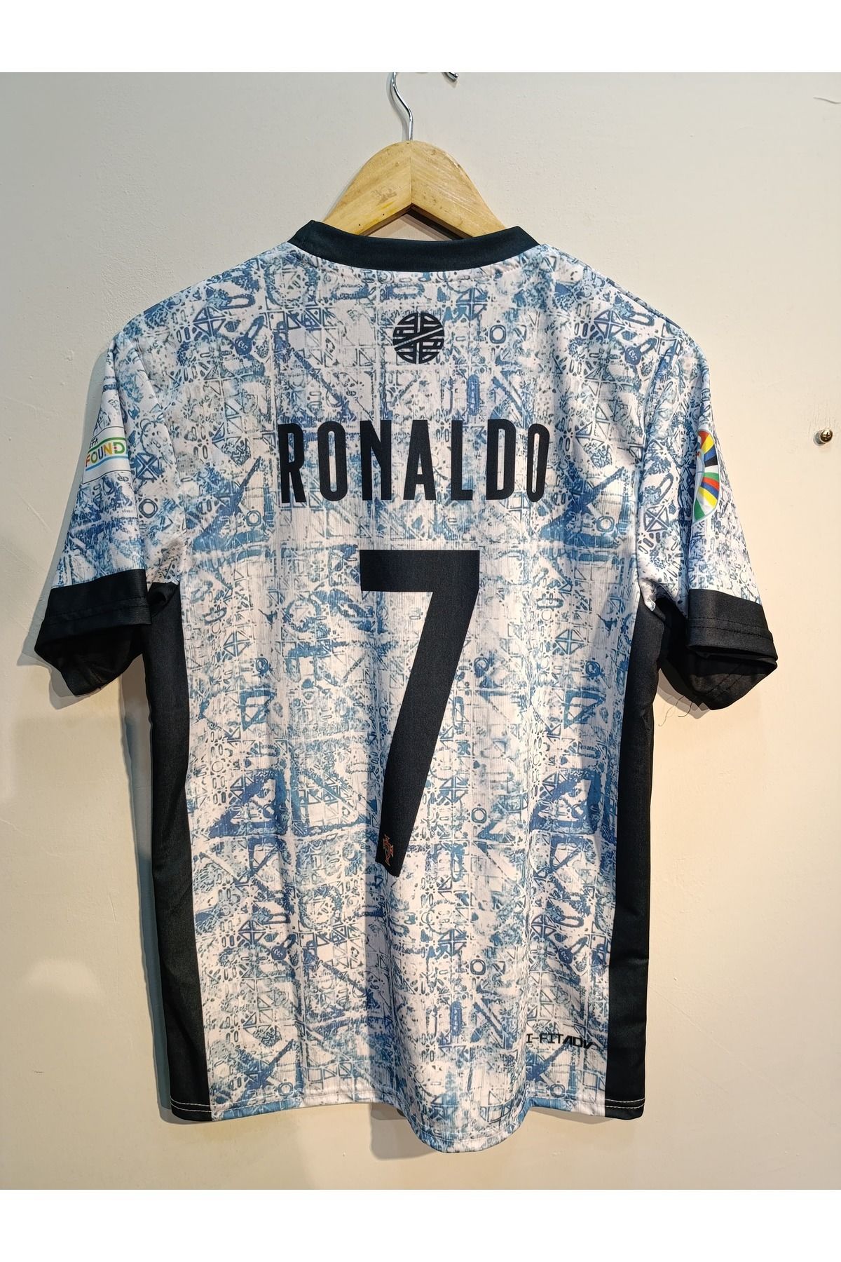 Atlas Global PORTEKİZ RONALDO 7 EURO2024 ÖZEL TASARIM MAVİ YETİŞKİN FUTBOL FORMA