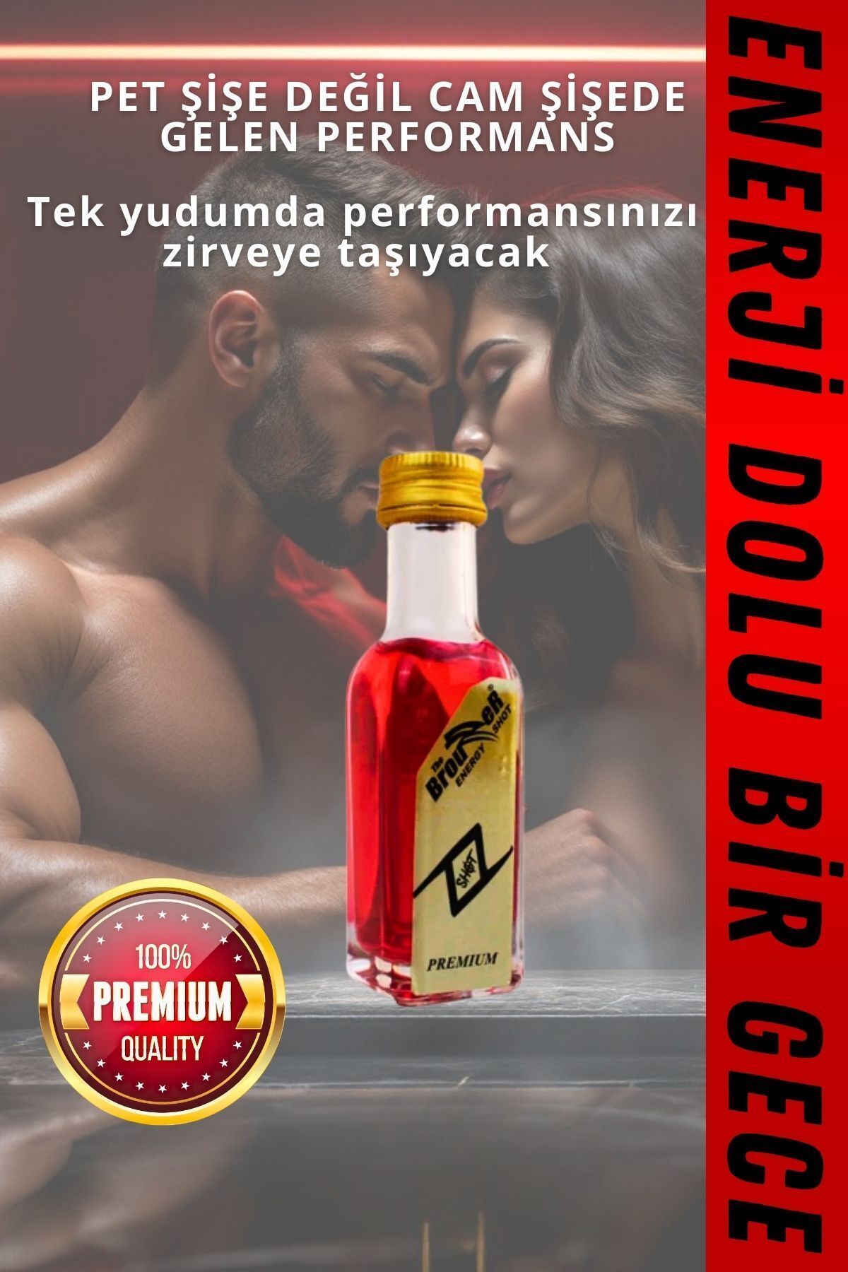 the brouzzer energy Karışık Meyve Aromalı Ginseng 20ml - Erkekler Için Düşük Kalorili Ve Enerji Artışı