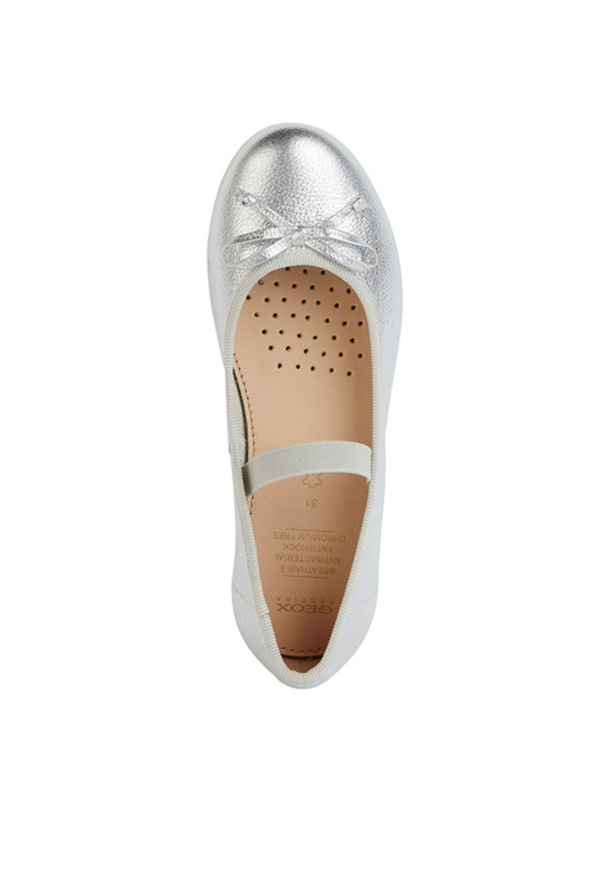 بابیت دخترانه و بچگانه GEOX GIRL SILVER PLIE SILVELI BALLET J4555D00044C1007 Geox
