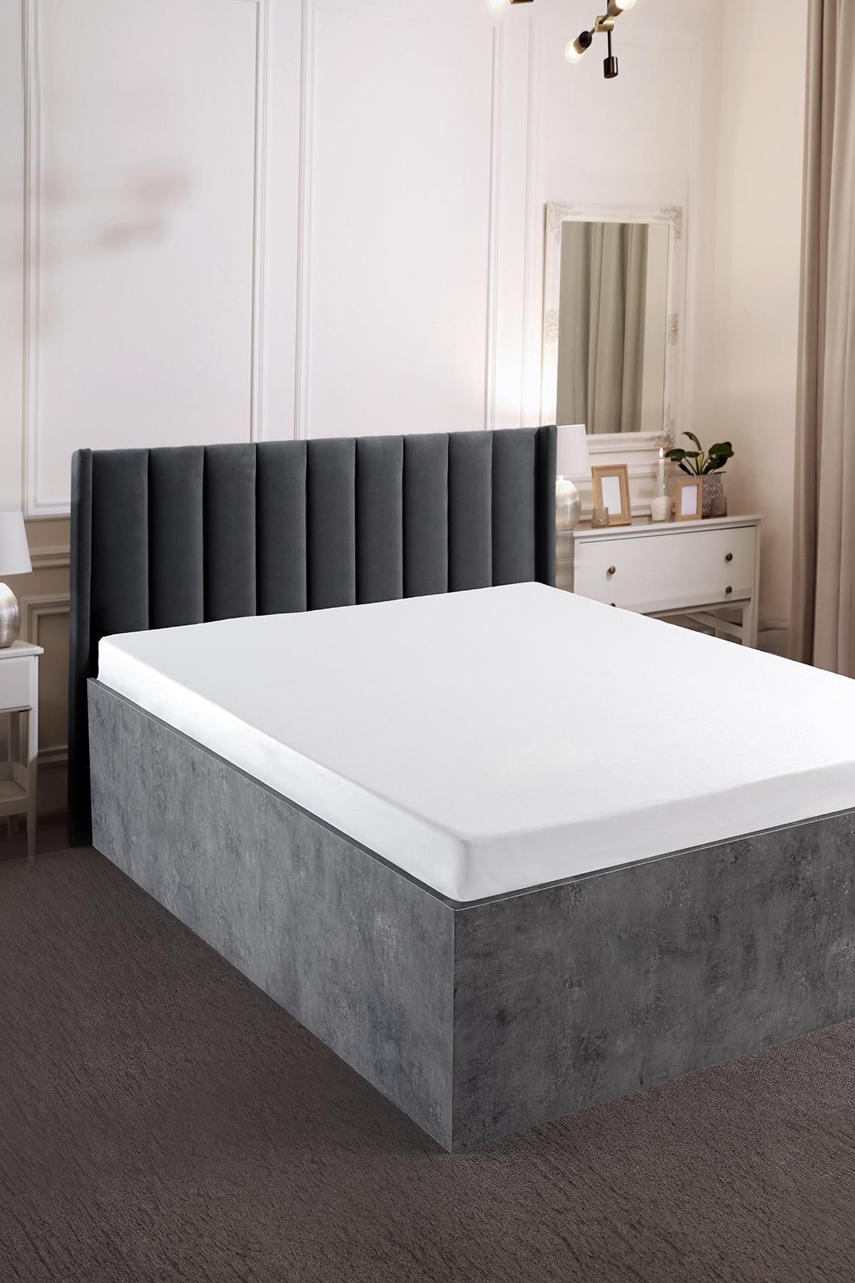 VAROL-ملاءة سرير فندقية فردية من سلسلة بان سيريز رانفورس 160x240 63 خيط 2