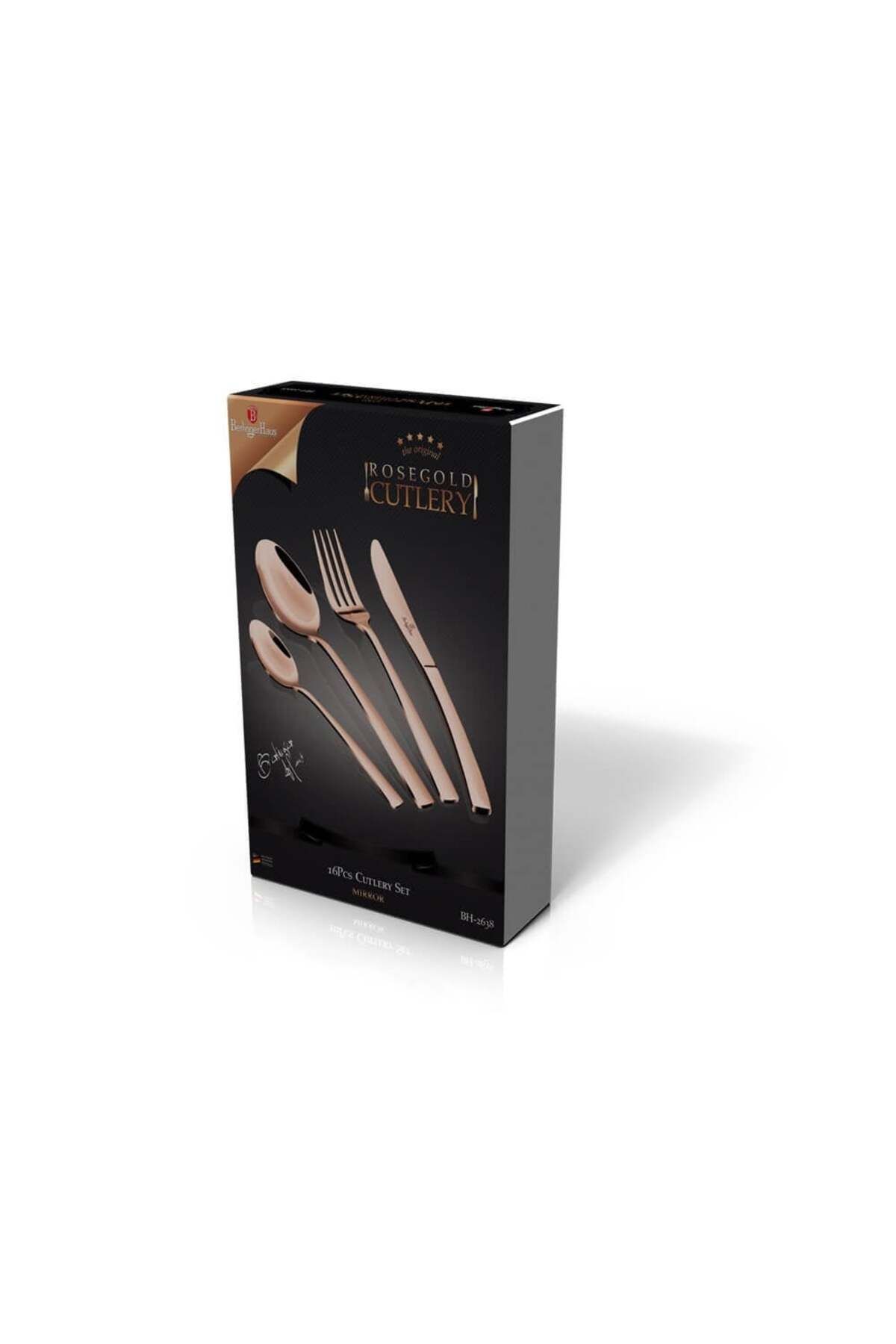 Berlinger Haus-Set de tacâmuri 16 piese, 4 persoane, Berlinger Haus Rose Gold, aur roz strălucitor, BH 2638 2