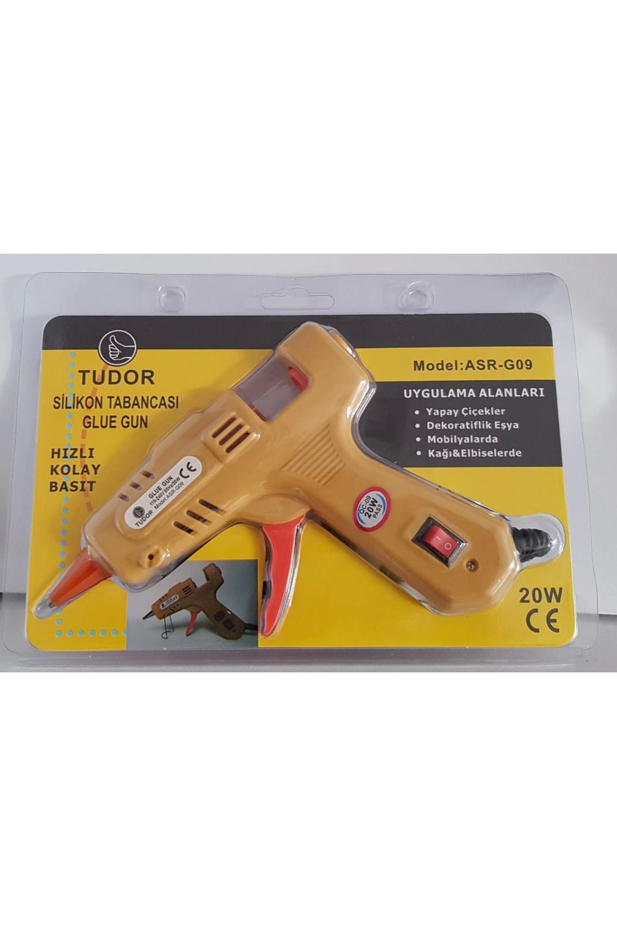 MELFSHOP Sıcak Silikon Tabancası 20W Aç/Kapa Düğmeli ASR-G09 (336336)