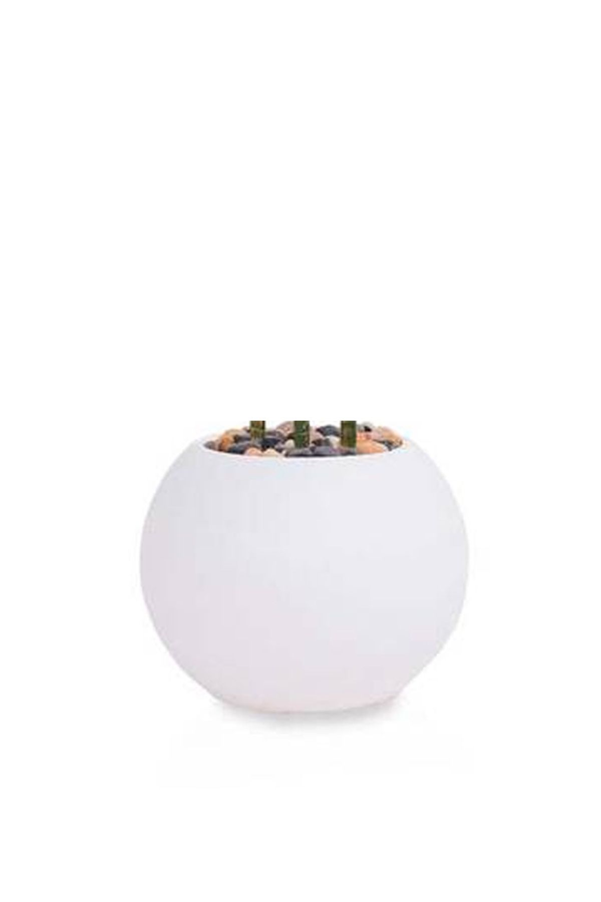 Generic-110cm Artificial Palm Tree (3 Branches) with Round Plastic Stand 3