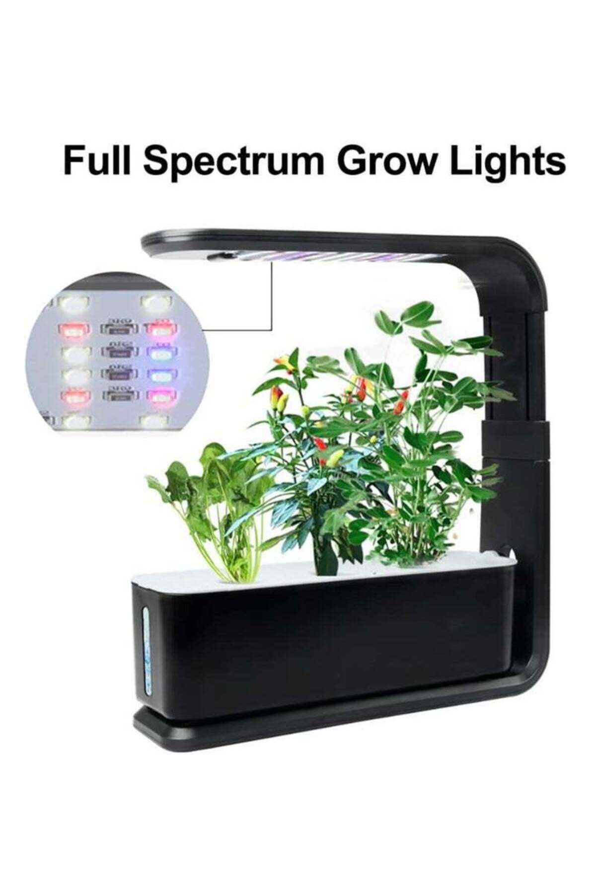 COOYA-Vegetable Growing Box, For Growing Organic Plants, Automatic Watering, For Indoor Use, Black Colour 5
