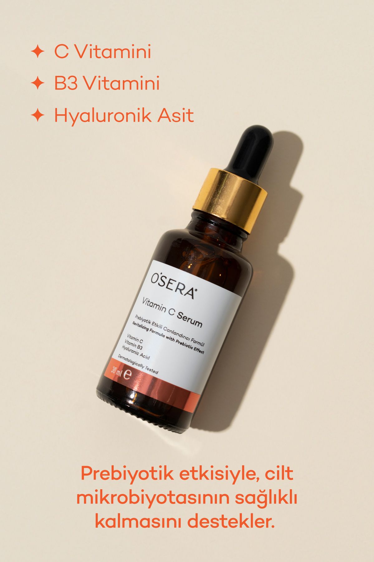 OSERA-Vitamin C Revitalizing Serum with Prebiotic Effect 30ml 6