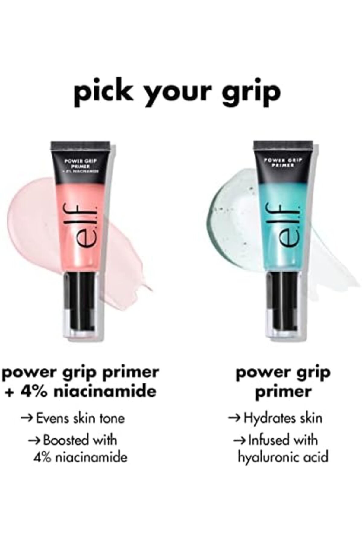 ELF-e.l.f. Power Grip Primer, Gel-Based & Hydrating Face Primer 24ml 8