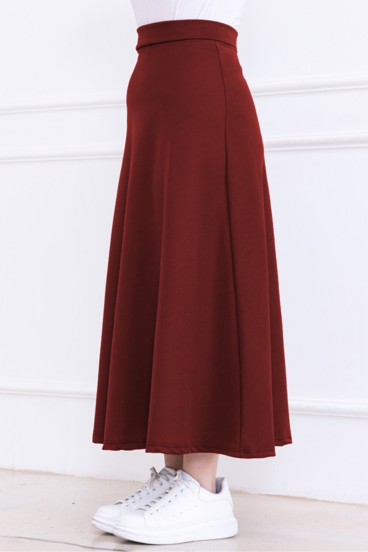 Bestenur-Senar Bell Skirt 1358 - Claret Red 3
