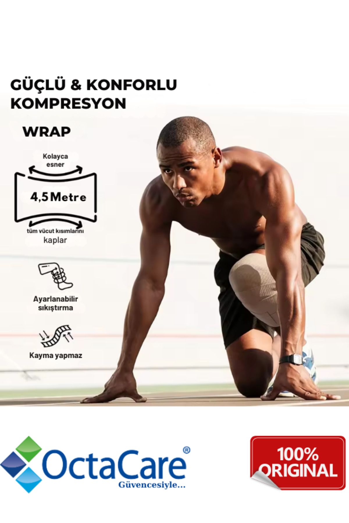 Octacare-Super Elastic Bandage Skin Color X 4.5 Meters 6