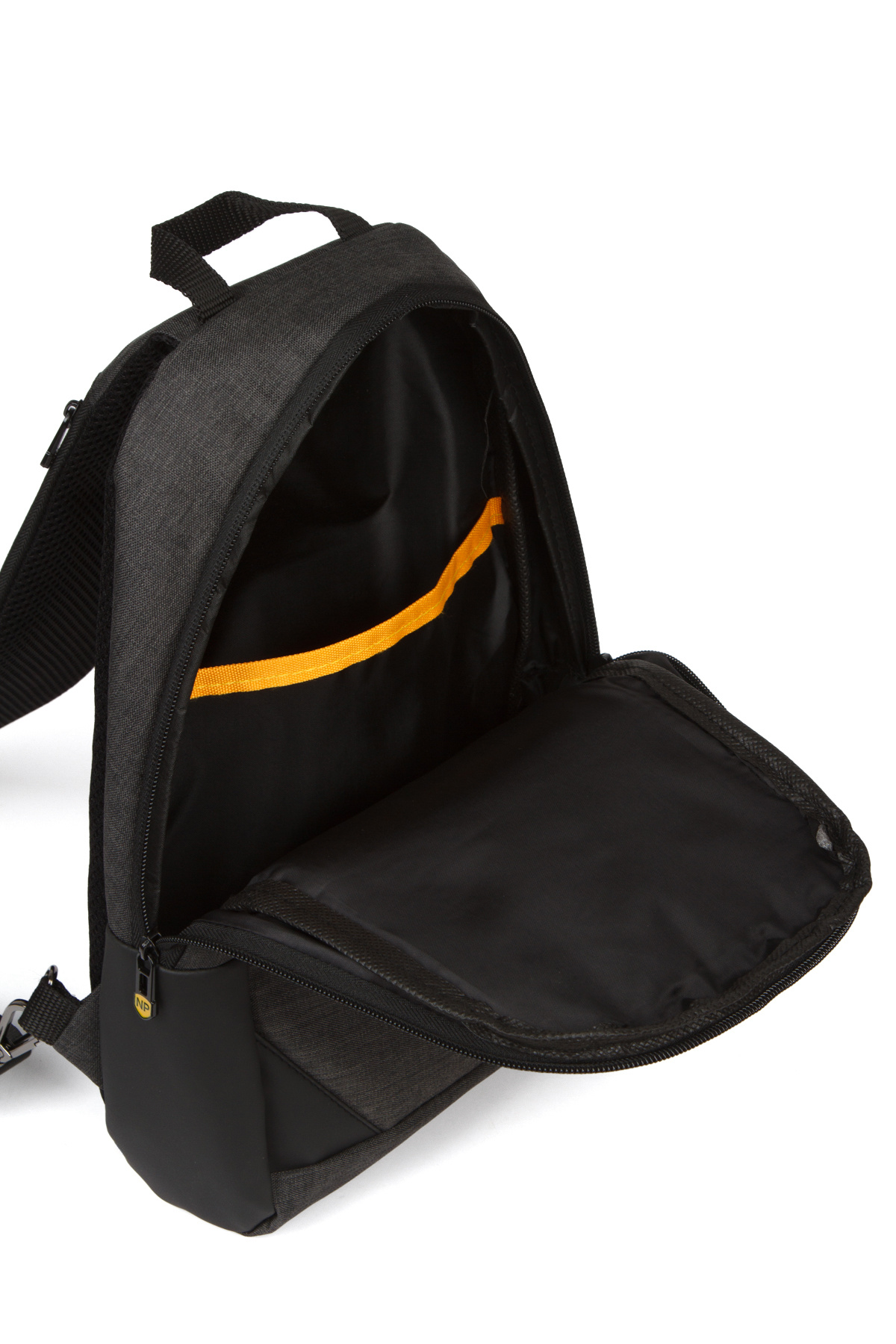 Newish Polo-Men's Canvas Fabric Cross Waist and Shoulder Bag with USB Port 6