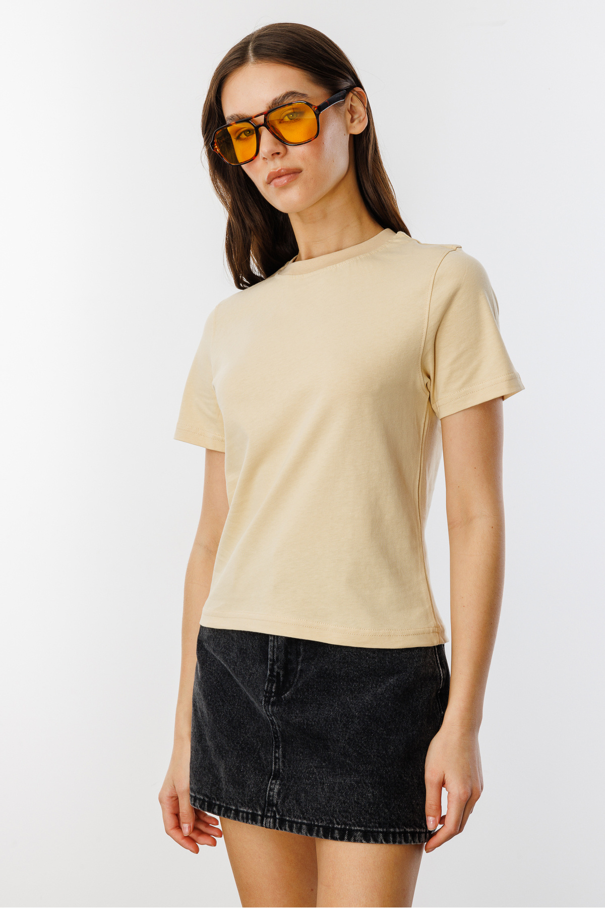 GENIUS STORE-Women's T-Shirt Short Sleeve Organic Cotton Crew Neck Crop T-Shirt Women-T-Shirt 3
